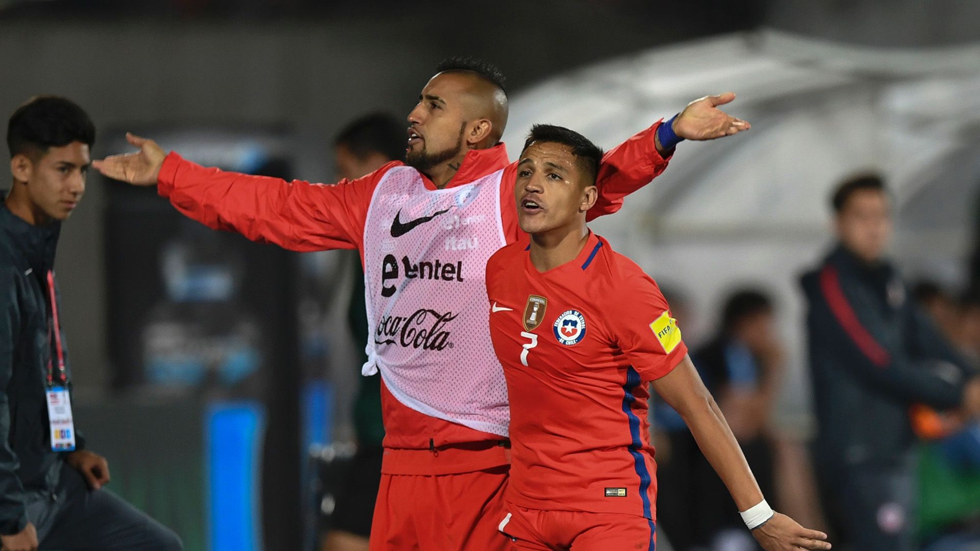 Alexis Sanchez Arturo Vidal Chile 14022017