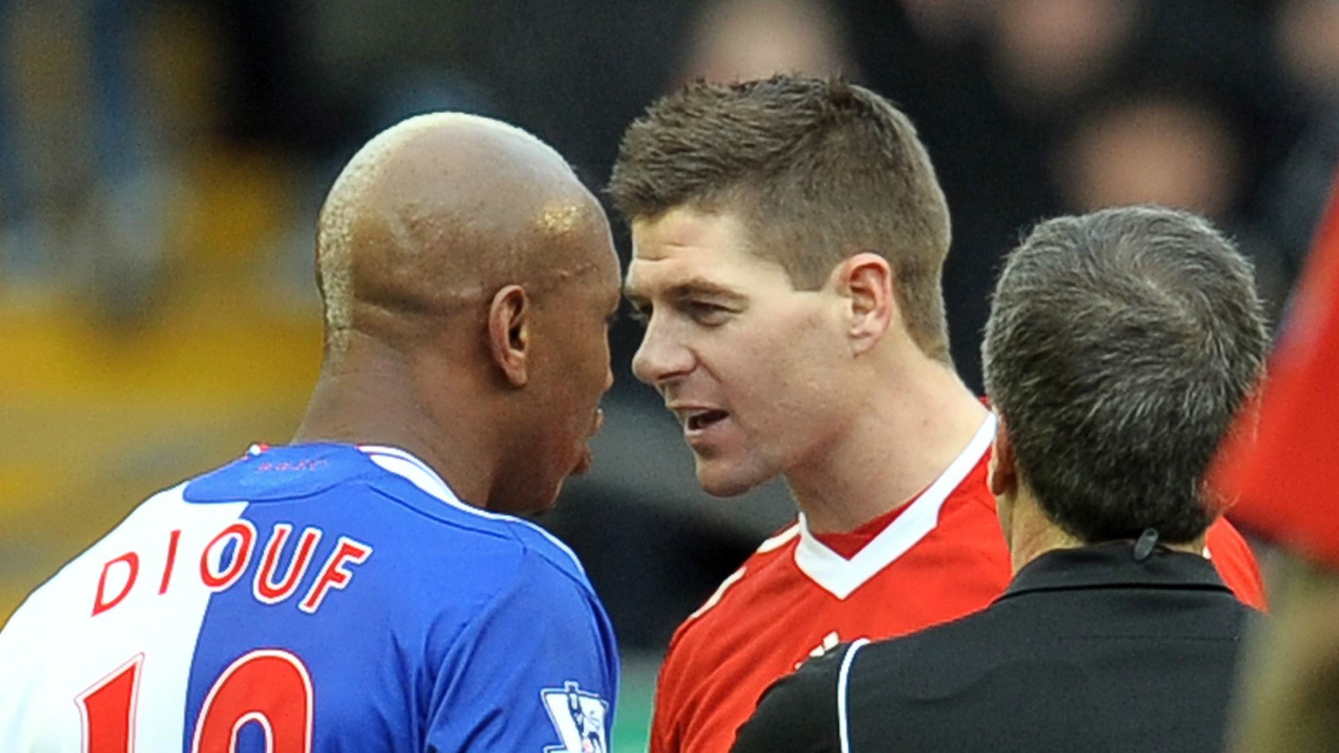 El-Hadji Diouf Steven Gerrard Blackburn Rovers Liverpool Premier League