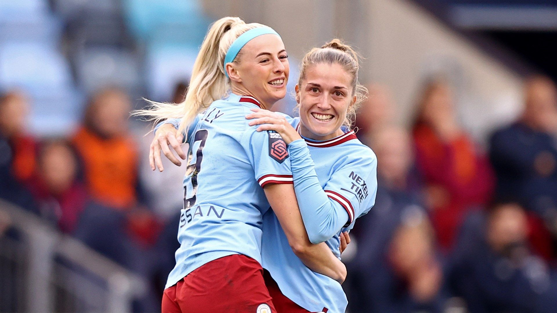 Chloe Kelly Filippa Angeldahl Manchester City Women 2022-23