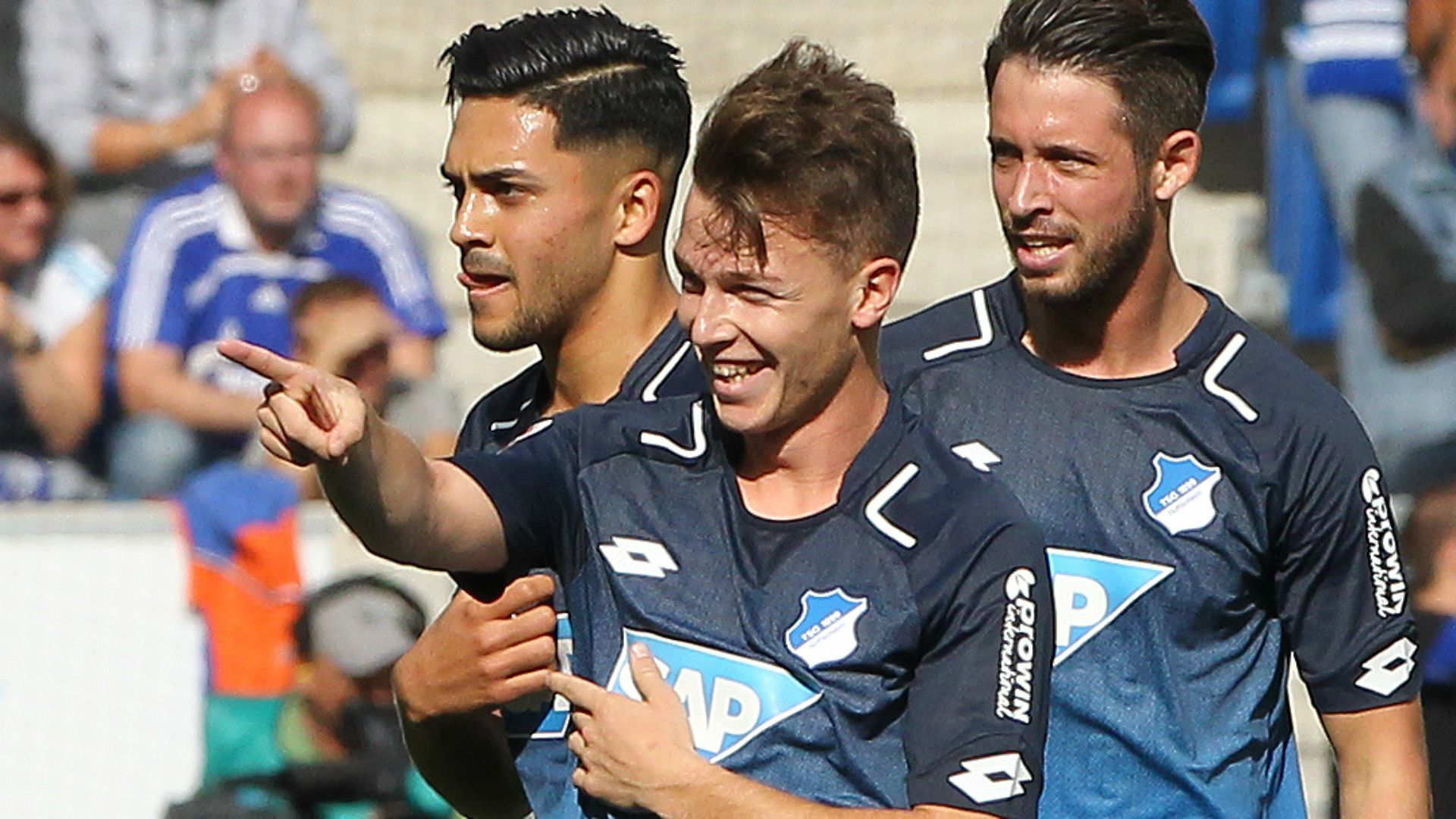 NADIEM AMIRI DENNIS GEIGER MARK UTH HOFFENHEIM GERMAN BUNDESLIGA 23092017