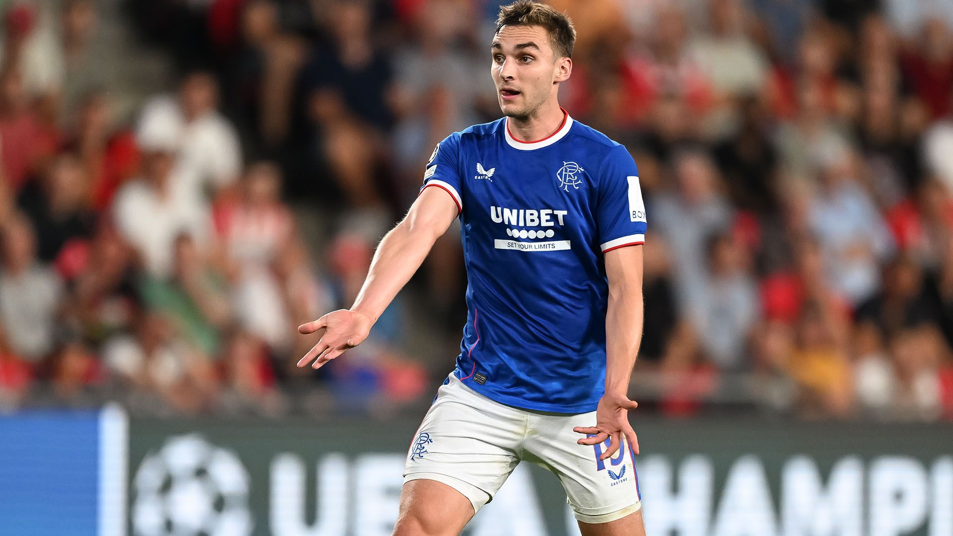 James Sands Rangers call for ball 2022-23