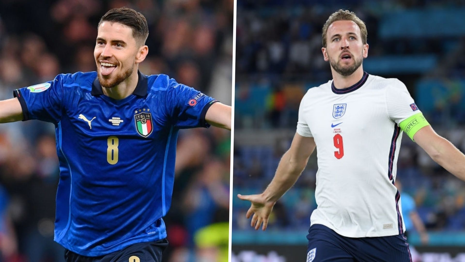Jorginho en italia y harry kane en inglaterra