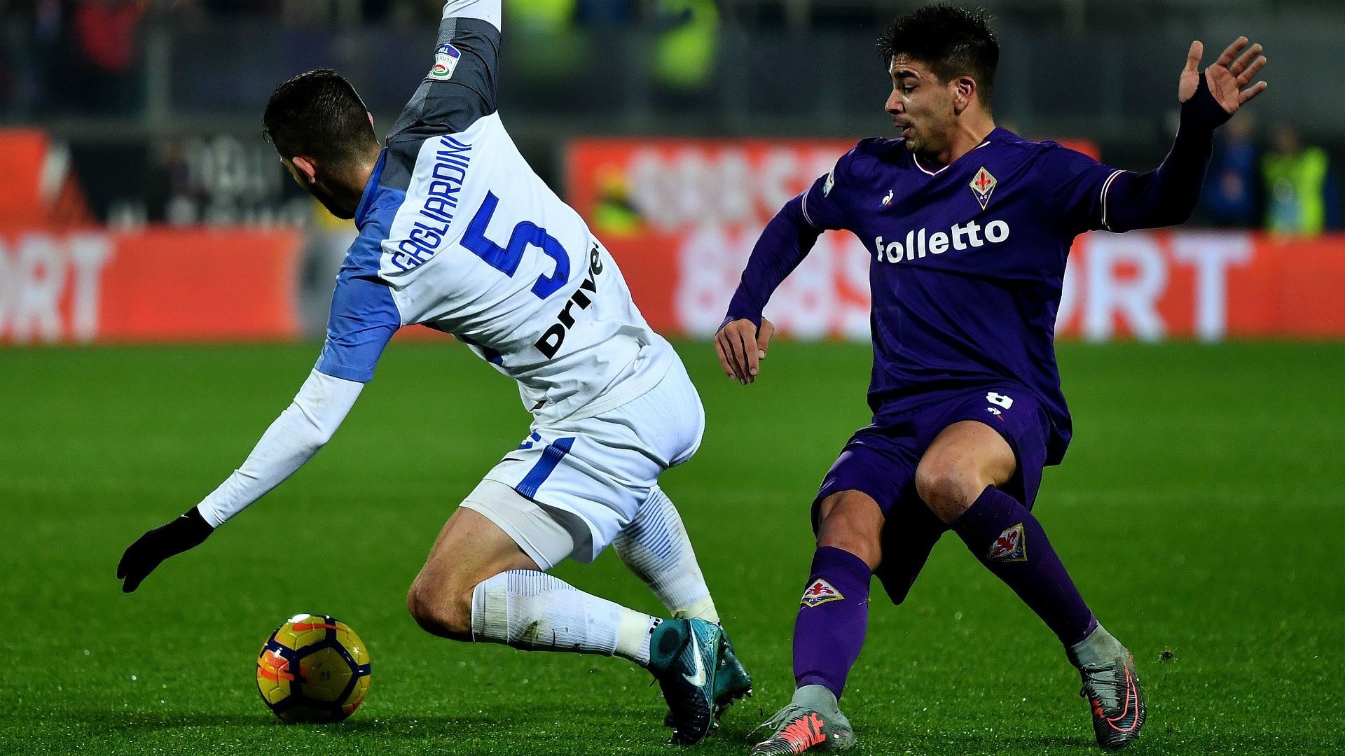 Giovanni Simeone Roberto Gagliardini Fiorentina Inter Serie A