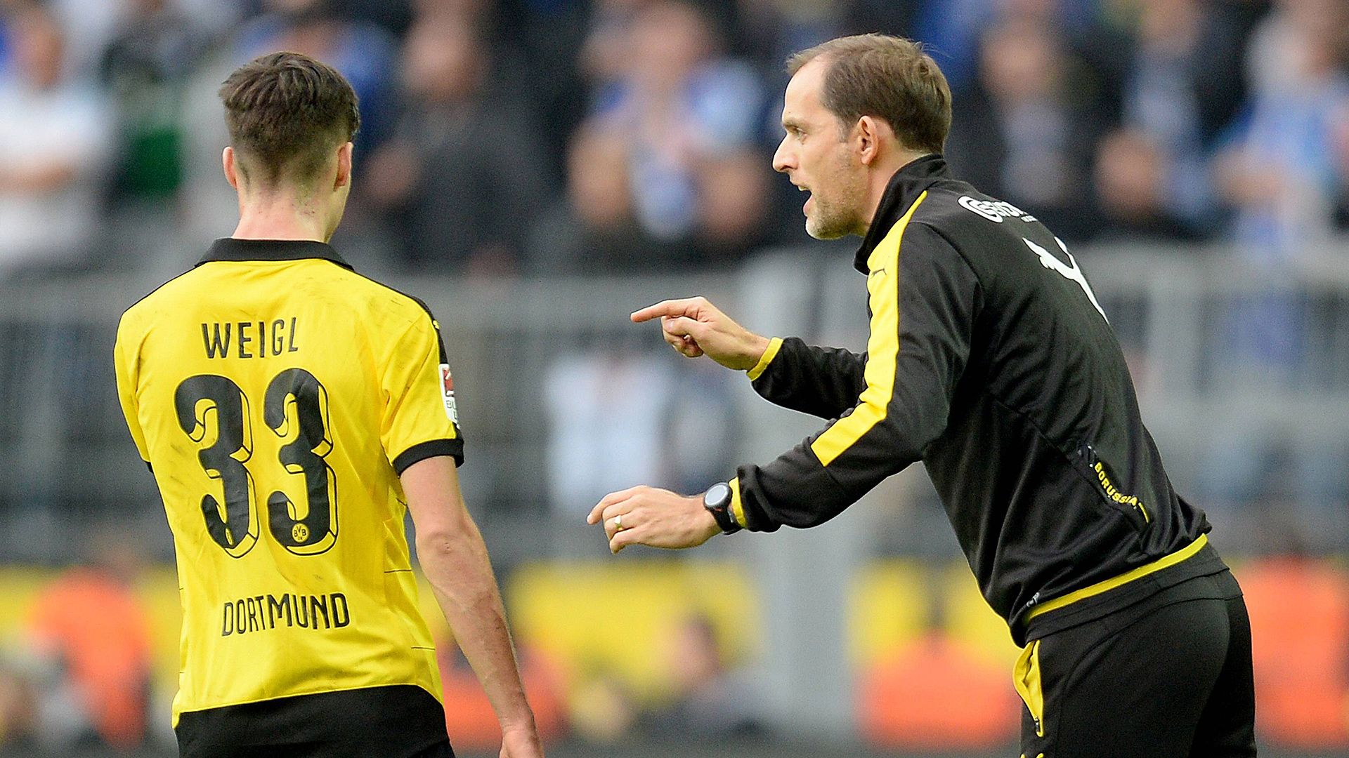 ONLY GERMANY Thomas Tuchel Julian Weigl Borussia Dortmund 11082015