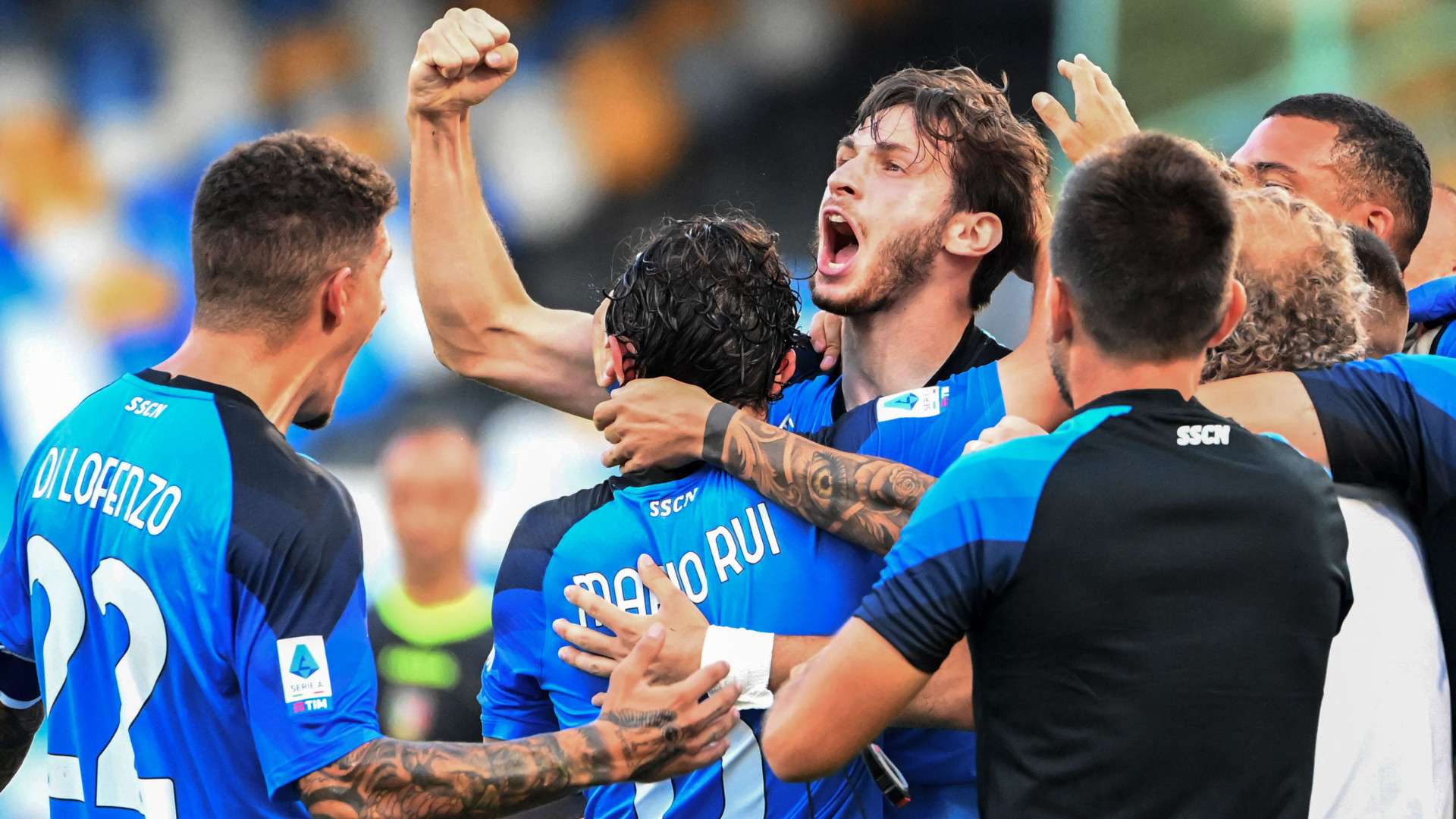 Kvaratskhelia celebrate Napoli Monza Serie A