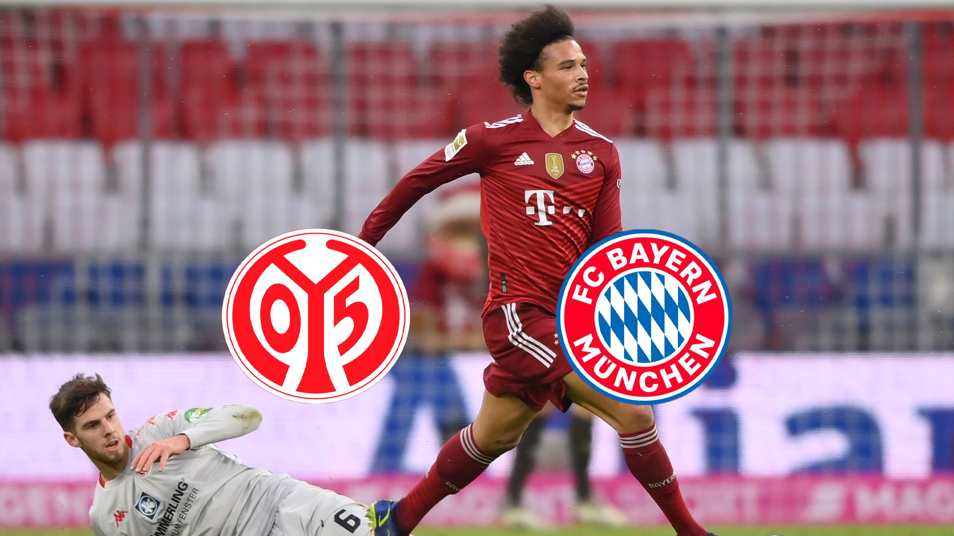 1. FSV Mainz 05 FC Bayern München Bundesliga Leroy Sane dribbelt