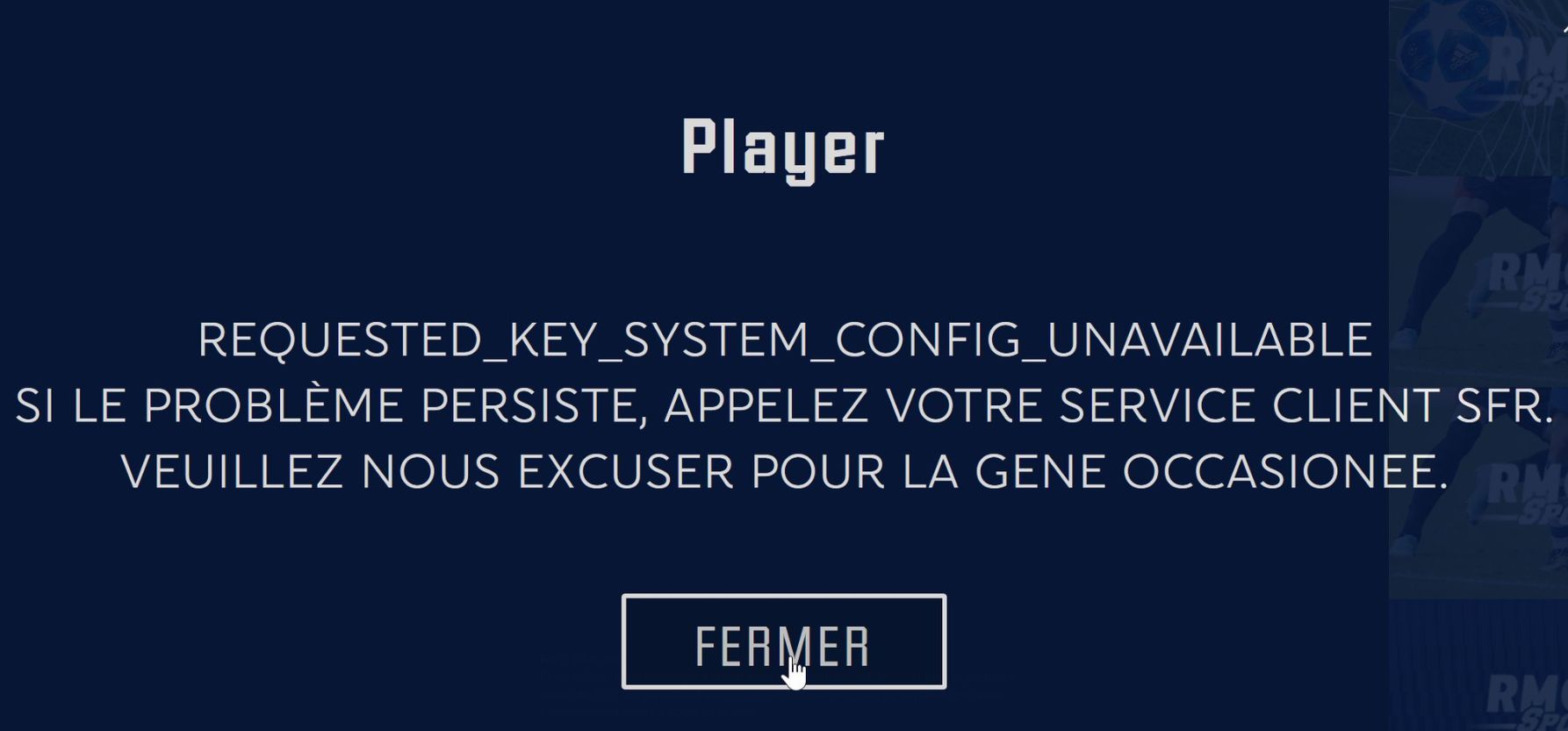SFR RMC bug