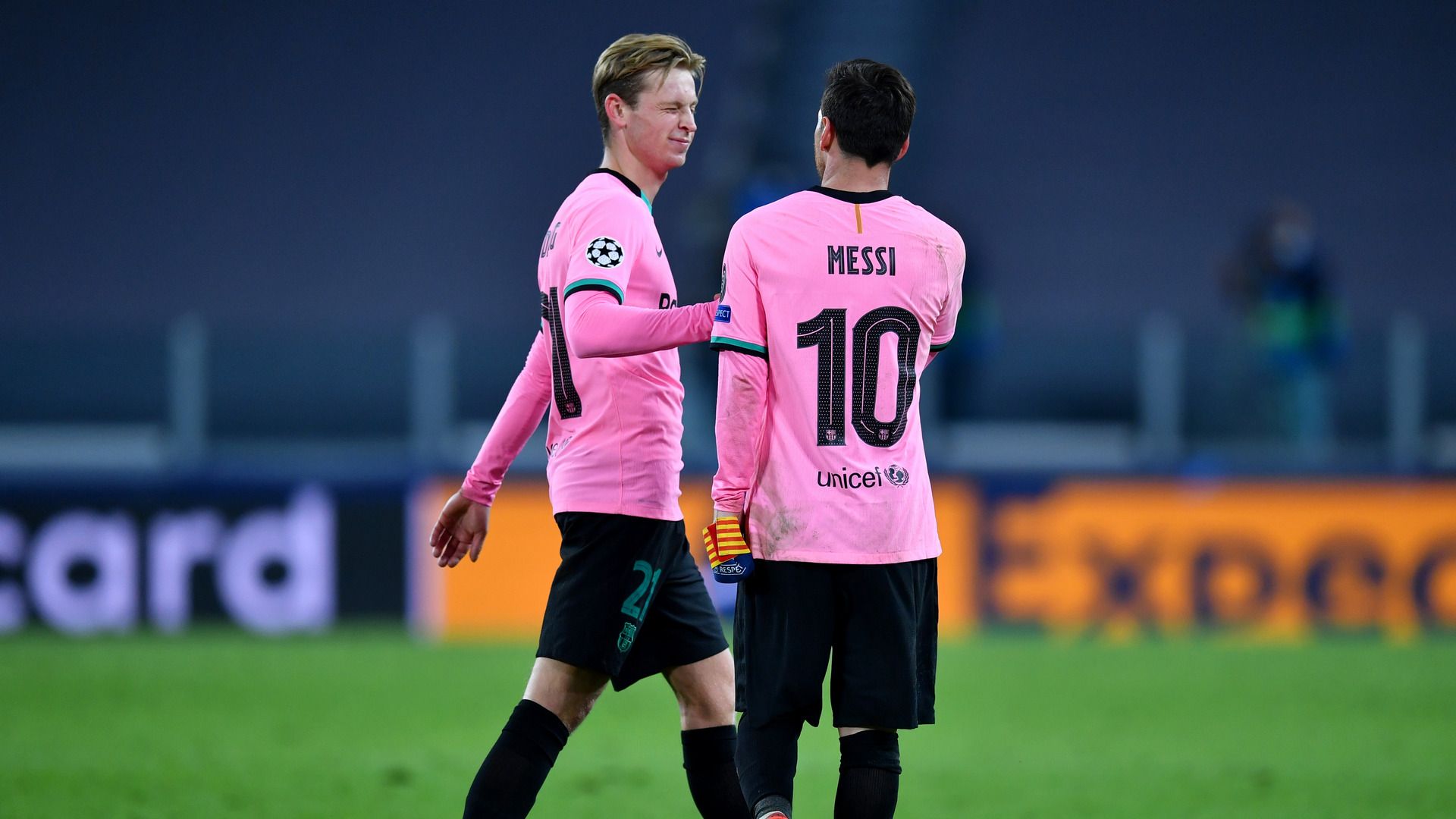 Frenkie De Jong Lionel Messi Barcelona