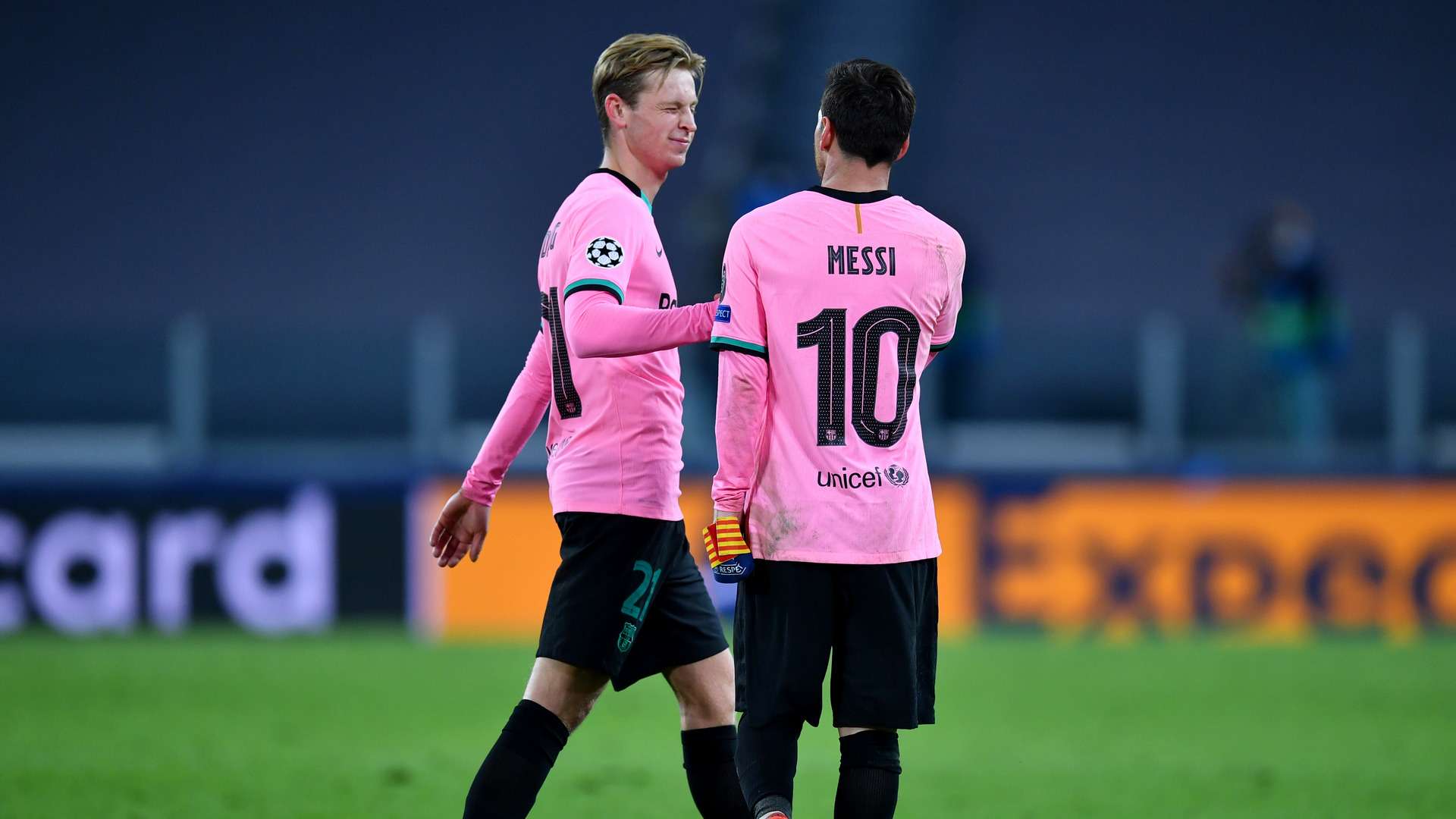 Frenkie De Jong Lionel Messi Barcelona