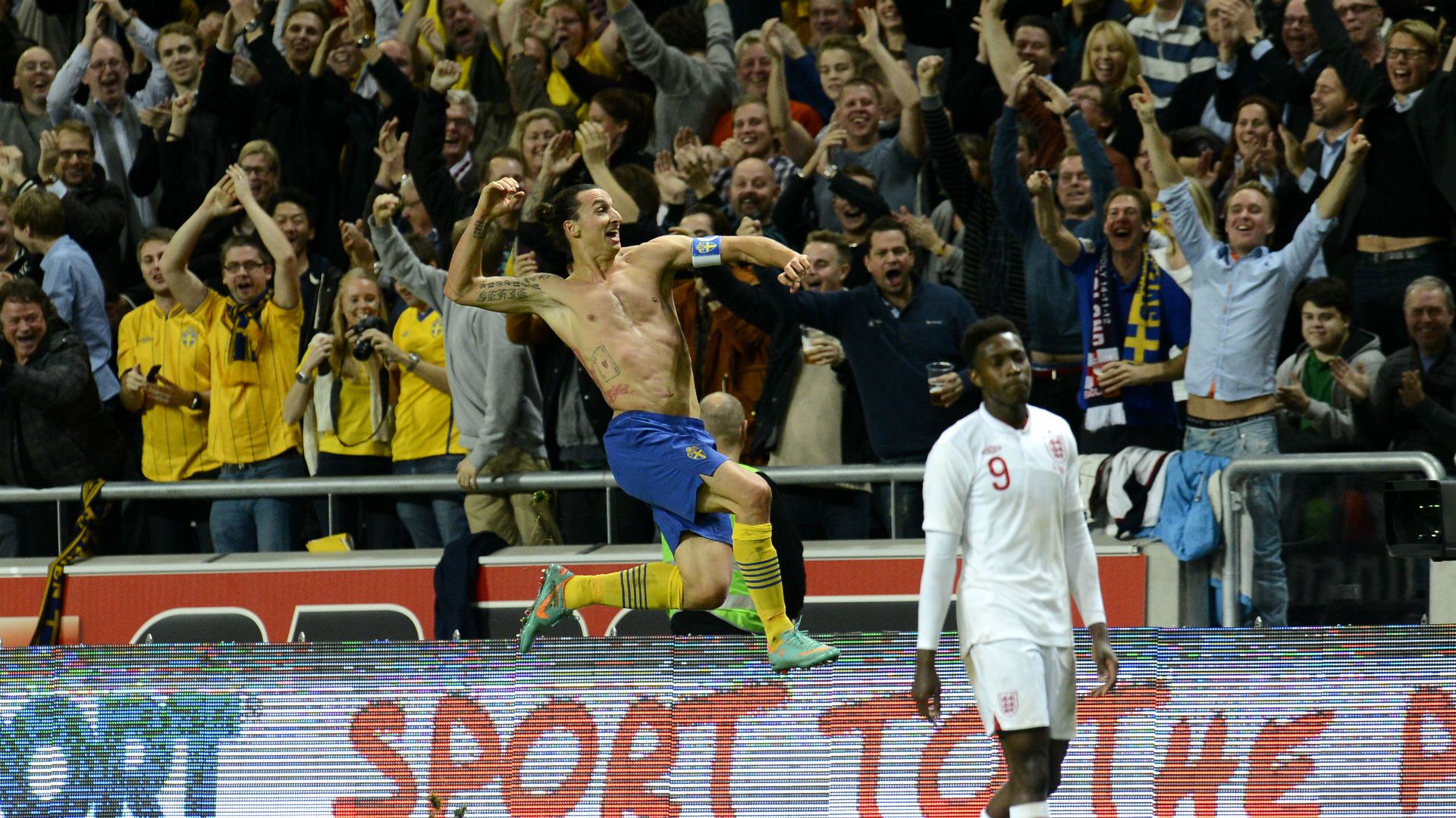 Zlatan Ibrahimovic England Sweden Friendly 14112012