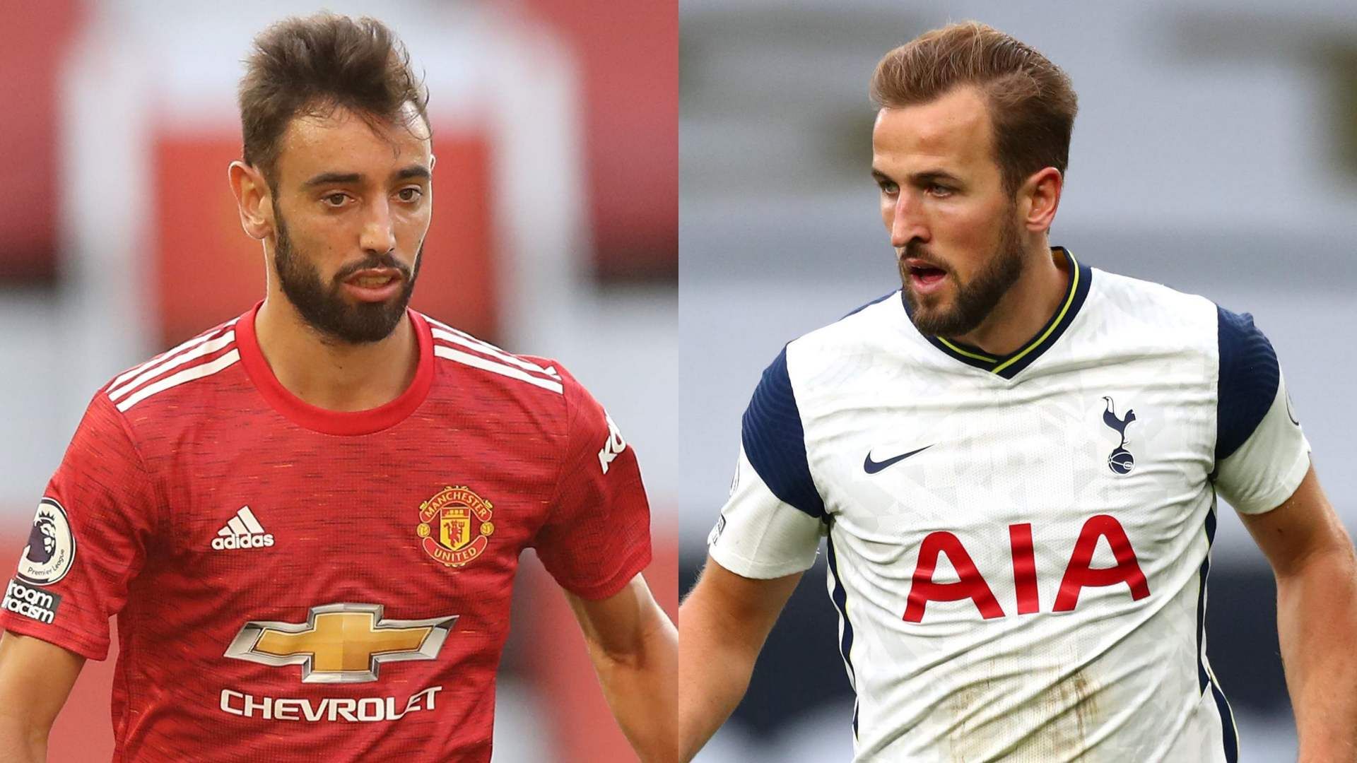 Bruno Fernandes Manchester United Harry Kane Tottenham 2020-21