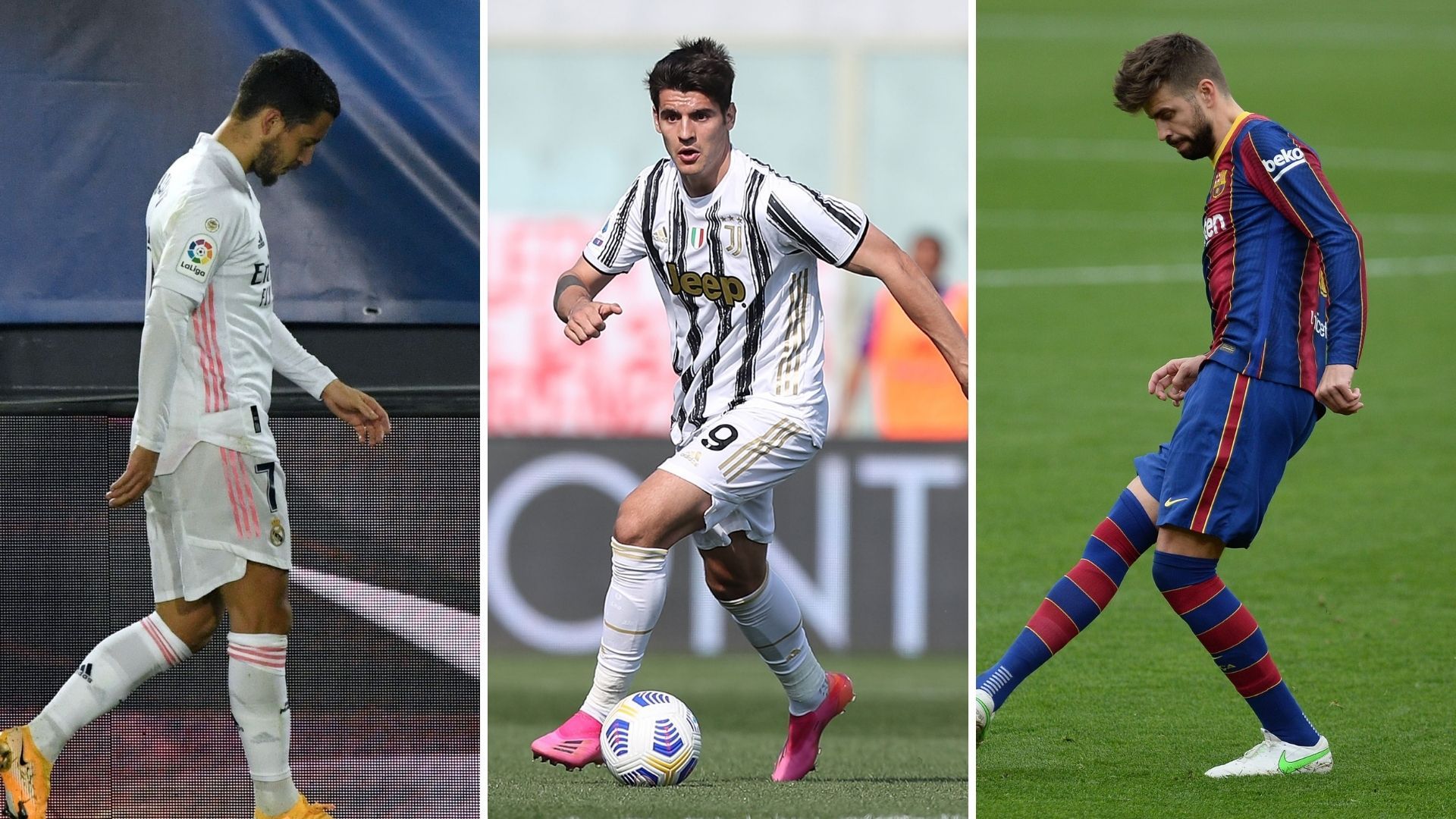 Hazard, Morata y Piqué, Real Madrid, Juventus y Barcelona