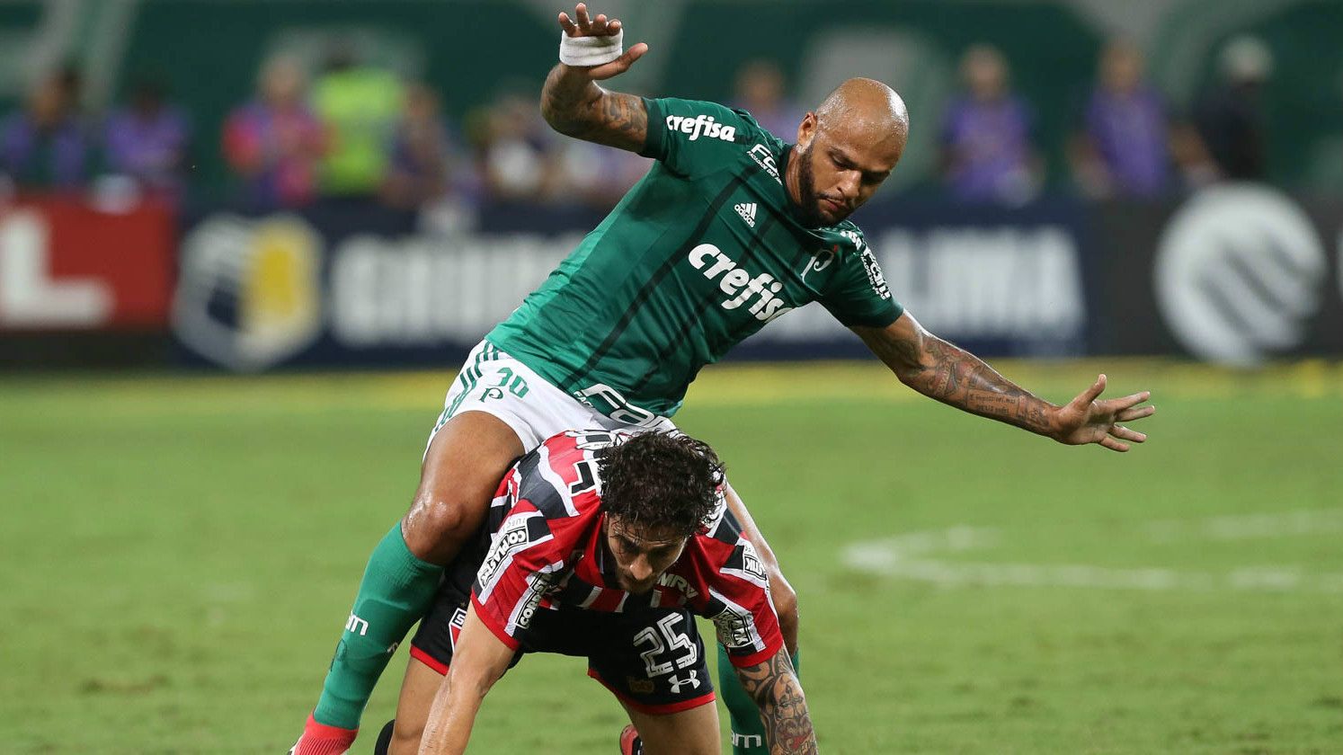 Felipe Melo e Hudson - Palmeiras x São Paulo - 8/03/2018