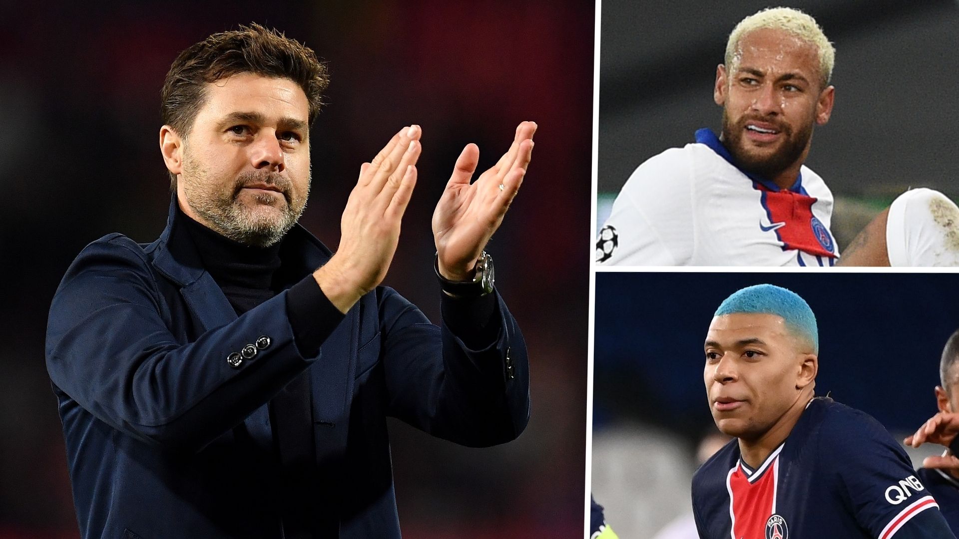 Pochettino Neymar Mbappe PSG GFX