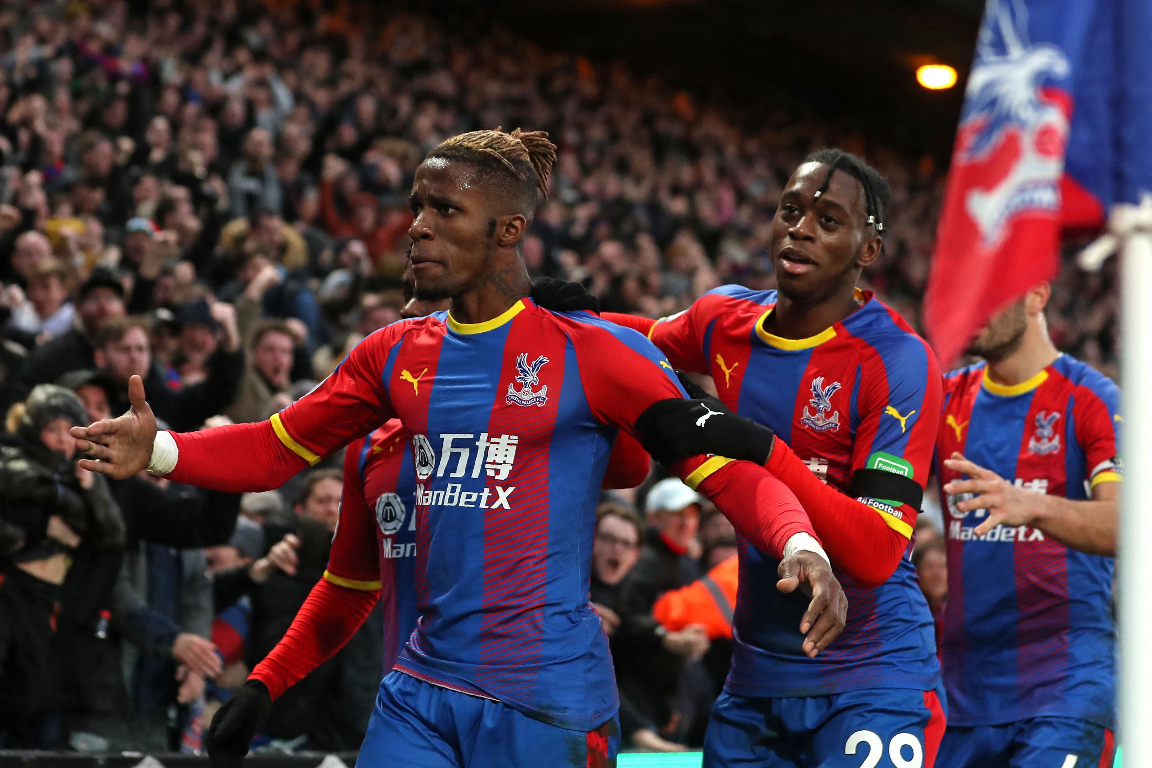 Wilfried Zaha Aaron Wan-Bissaka Crystal Palace
