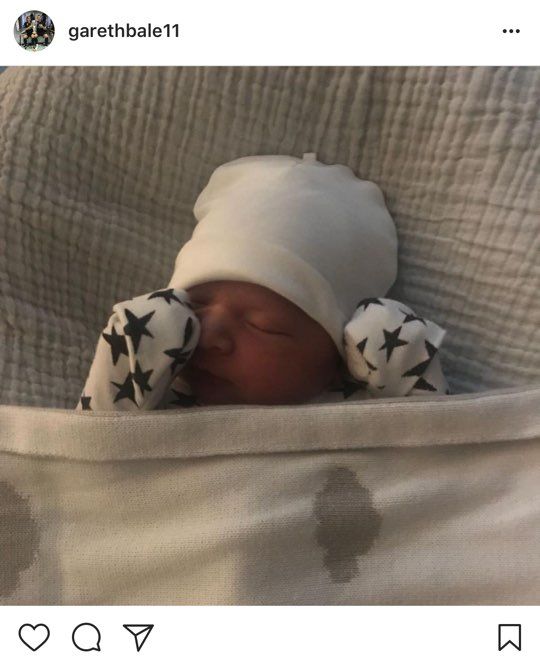 가레스 베일이 자신의 SNS(인스타그램)에 올린 아들 사진. 사진출처=가레스베일 인스타그램