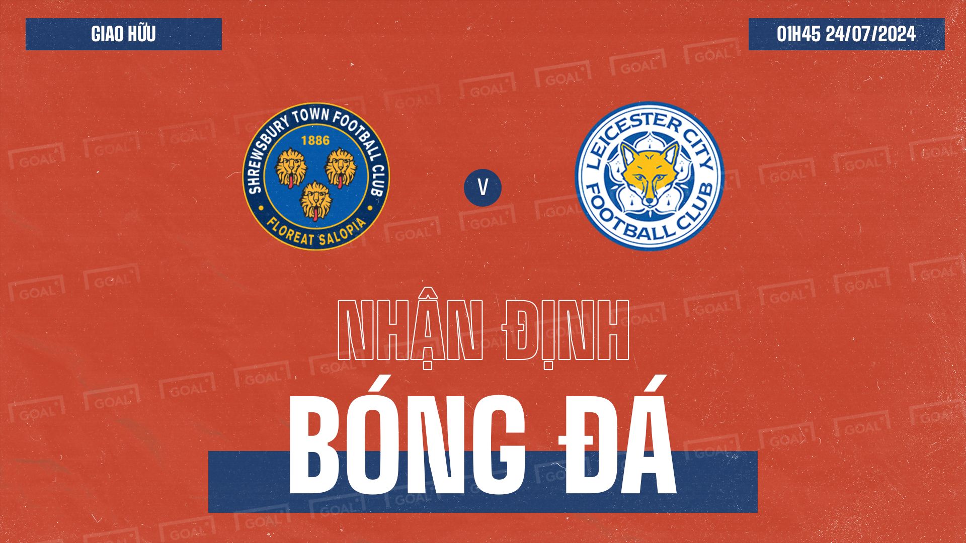 Shrewsbury Town vs Leicester City Club Friendlies 2024 GFX