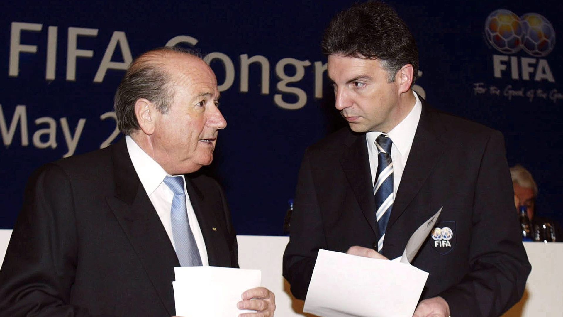 Sepp Blatter Michel Zen-Ruffinen FIFA Kongress 05282002