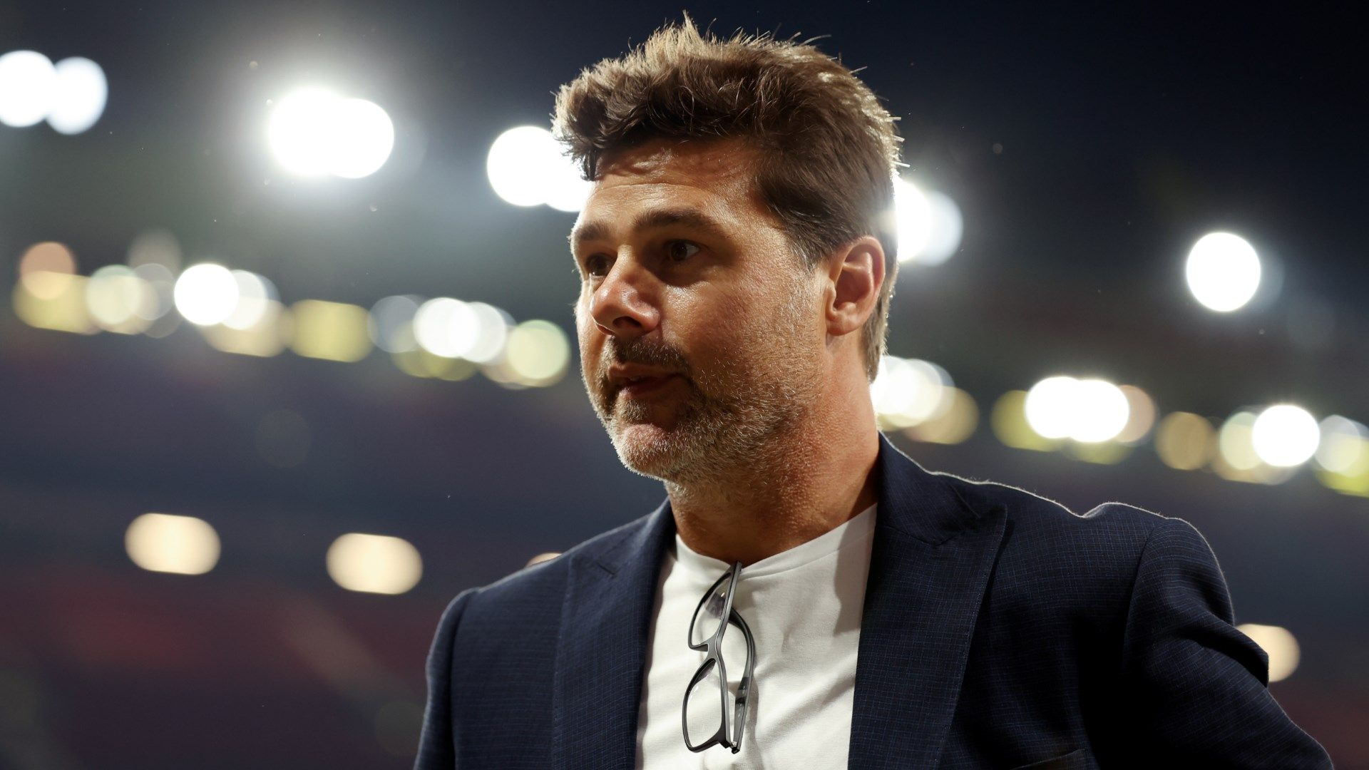 Mauricio Pochettino looks on at Soccer Aid 2023