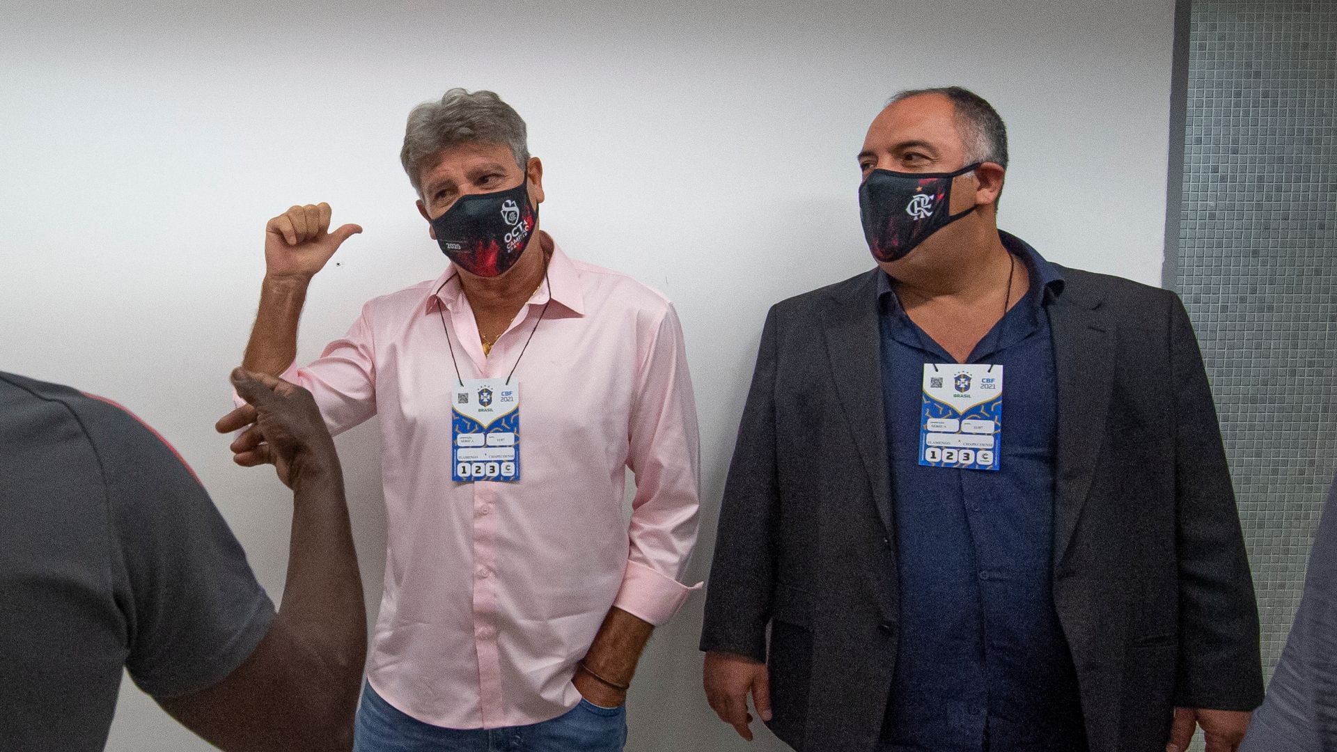 Renato Gaúcho e Marcos Braz - Flamengo x Chapecoense, Brasileirão 11072021