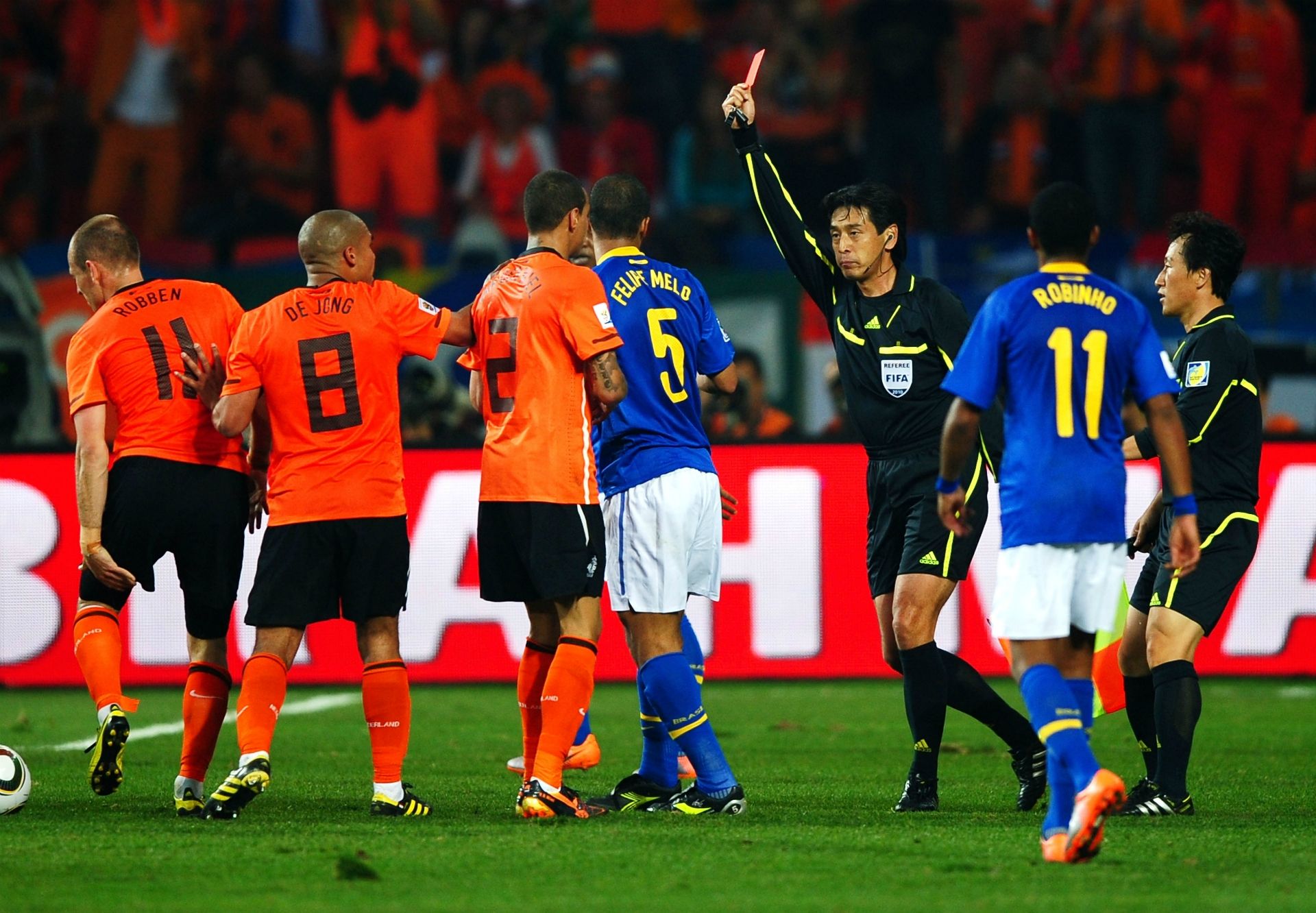 Felipe Melo Brazil Netherlands 02072010