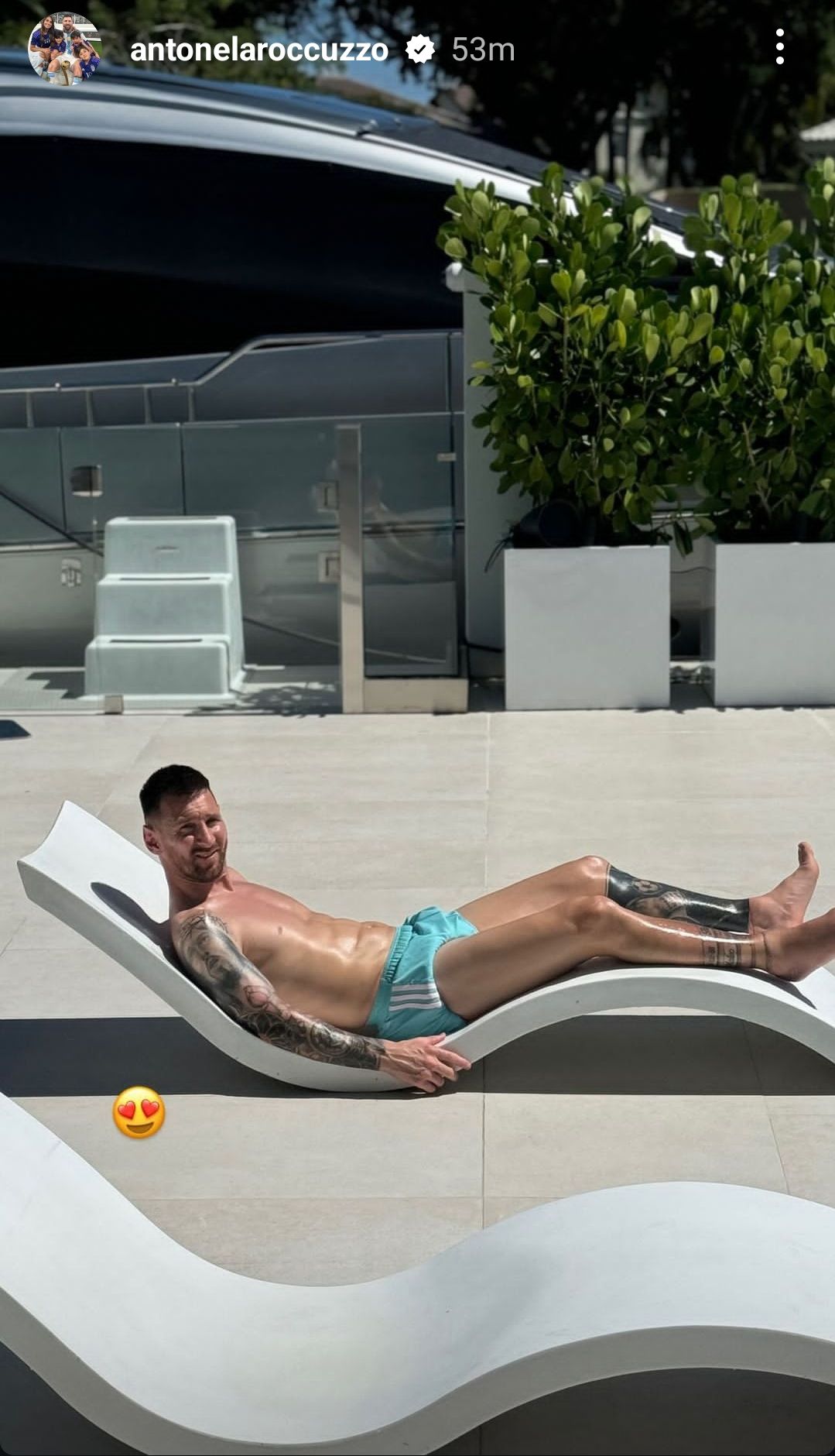 Lionel Messi holiday
