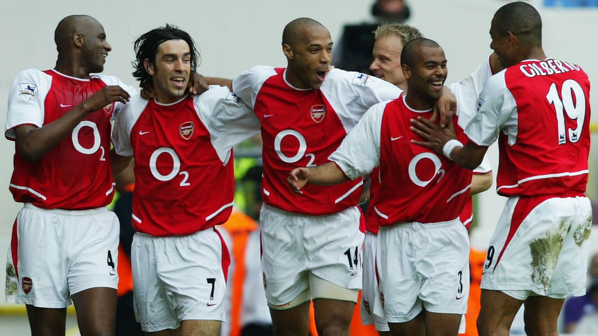 Arsenal Invincibles 2003-04 Thierry Henry Robert Pires Patrick Vieira Ashley Cole Sol Campbell