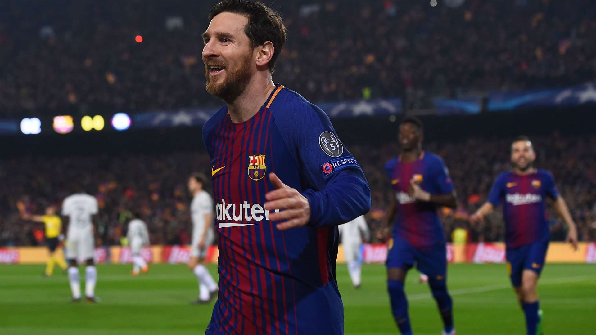 Lionel Messi Barcelona Champions League 14032018