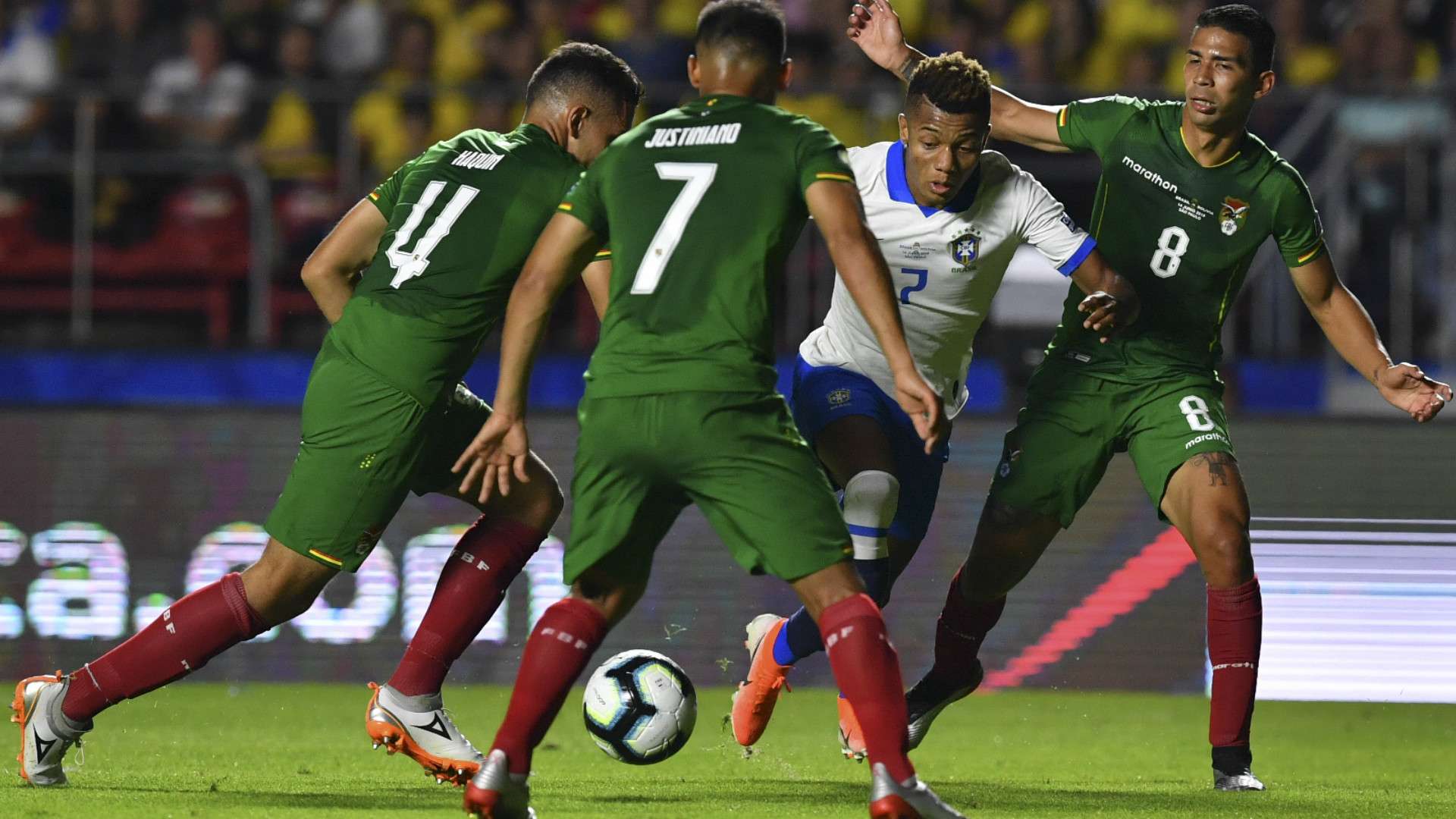 David Neres Haquin Leonel Justiniano Diego Bejarano Brazil Bolivia Copa America 14062019