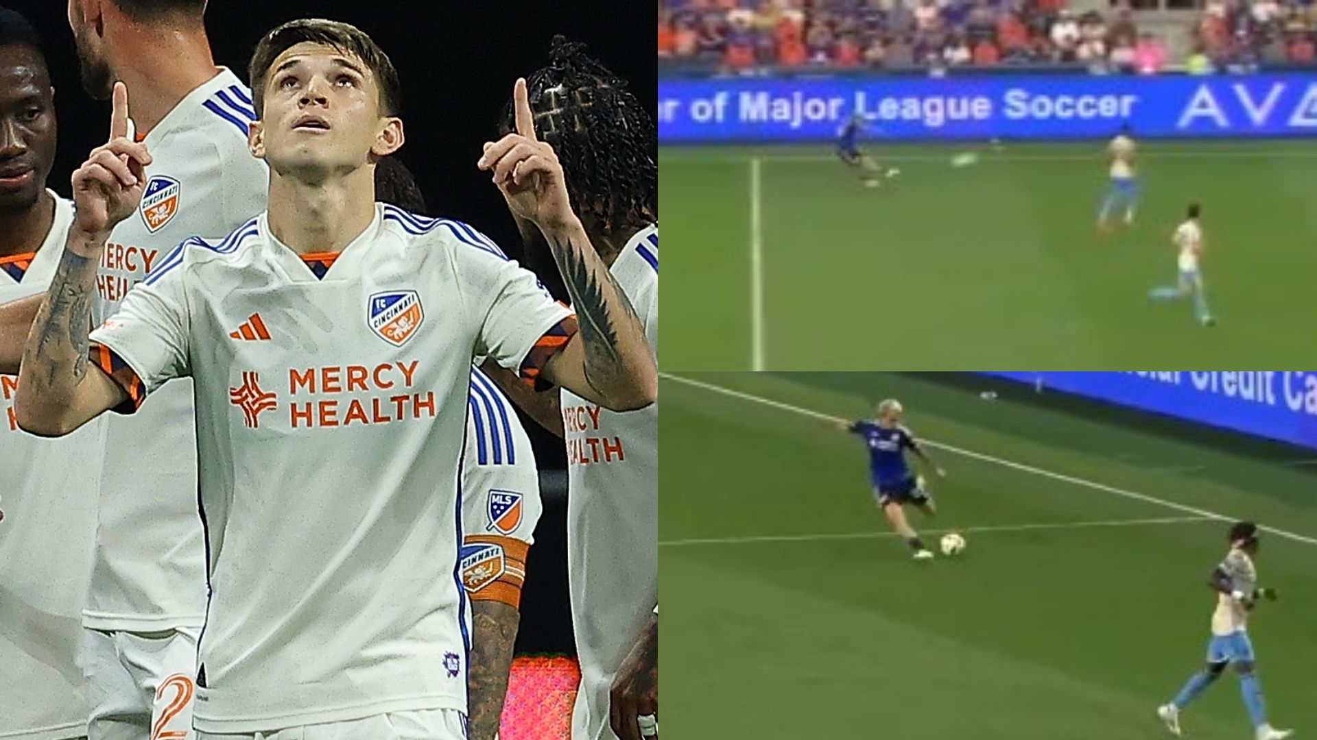 Luca Orellano halfway line goal MLS 2024