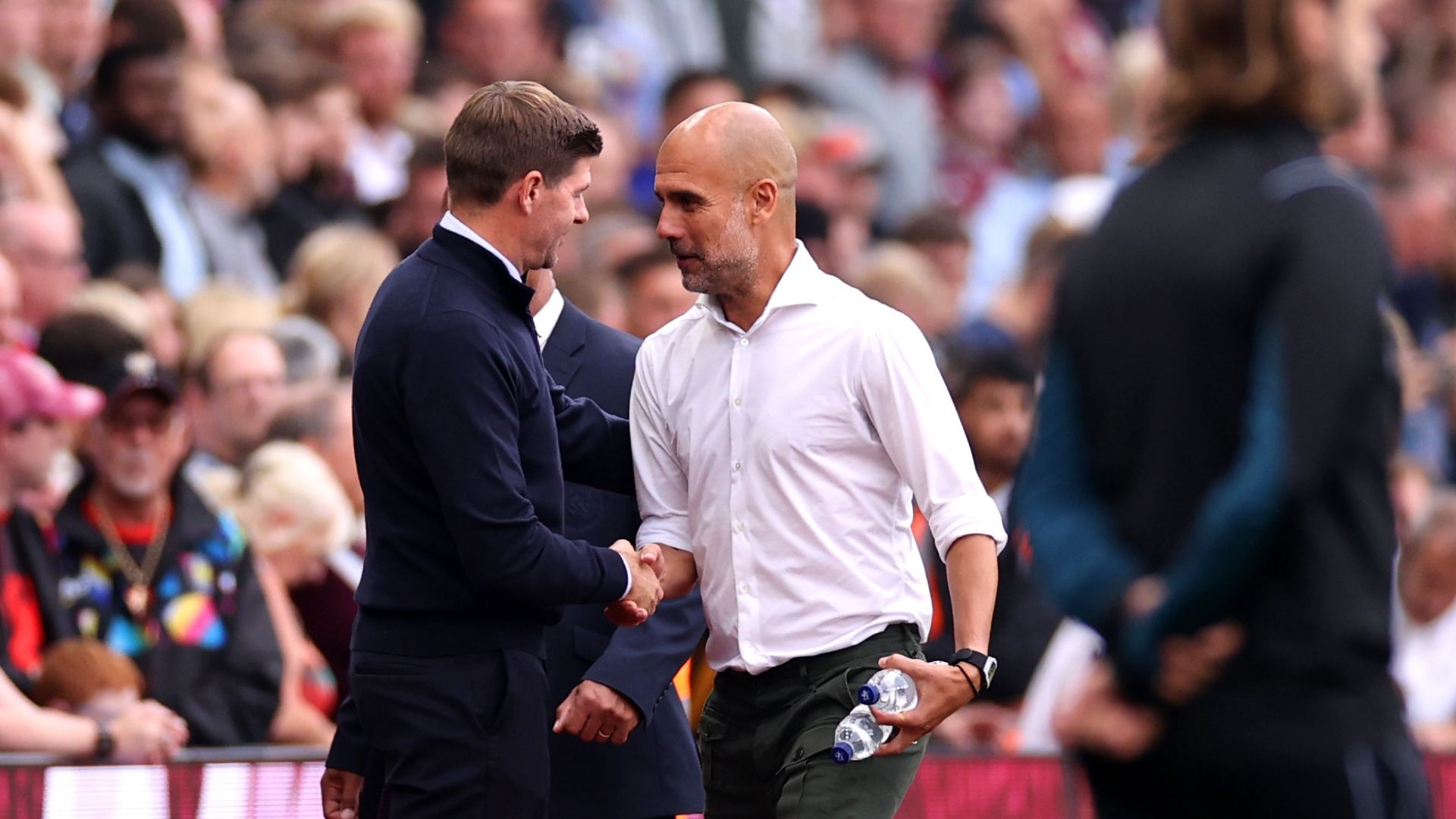Steven Gerrard Pep Guardiola 2022