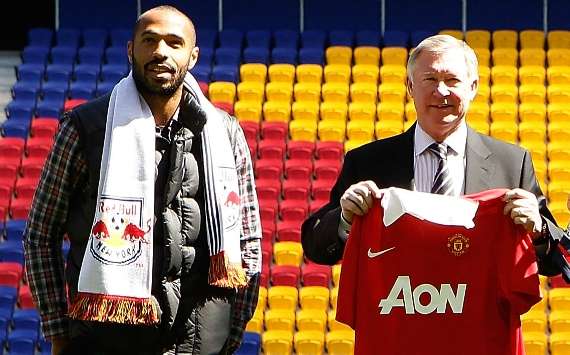 Thierry Henry and Sir Alex Ferguson