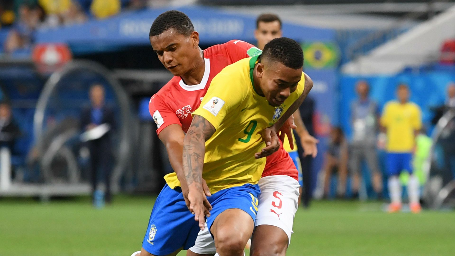 Gabriel Jesus Brazil Manuel Akanji Switzerland World Cup 2018