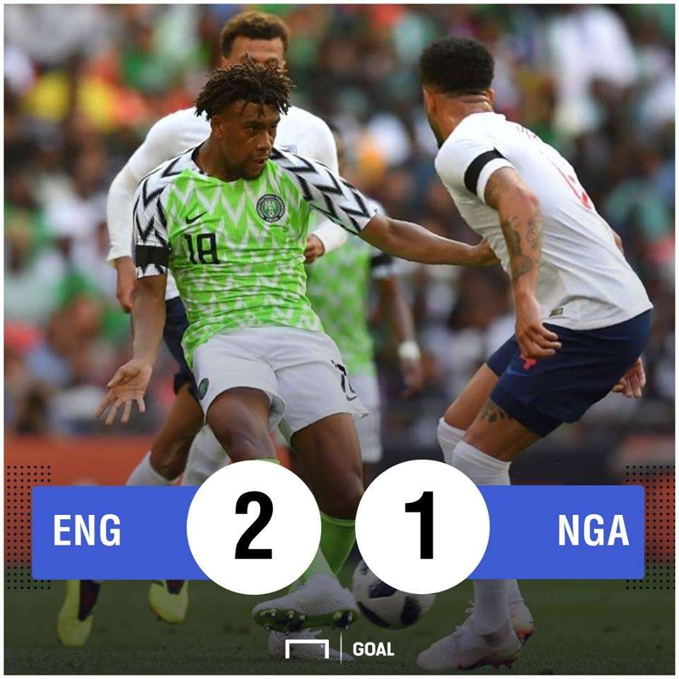 England Nigeria Scoreline PS
