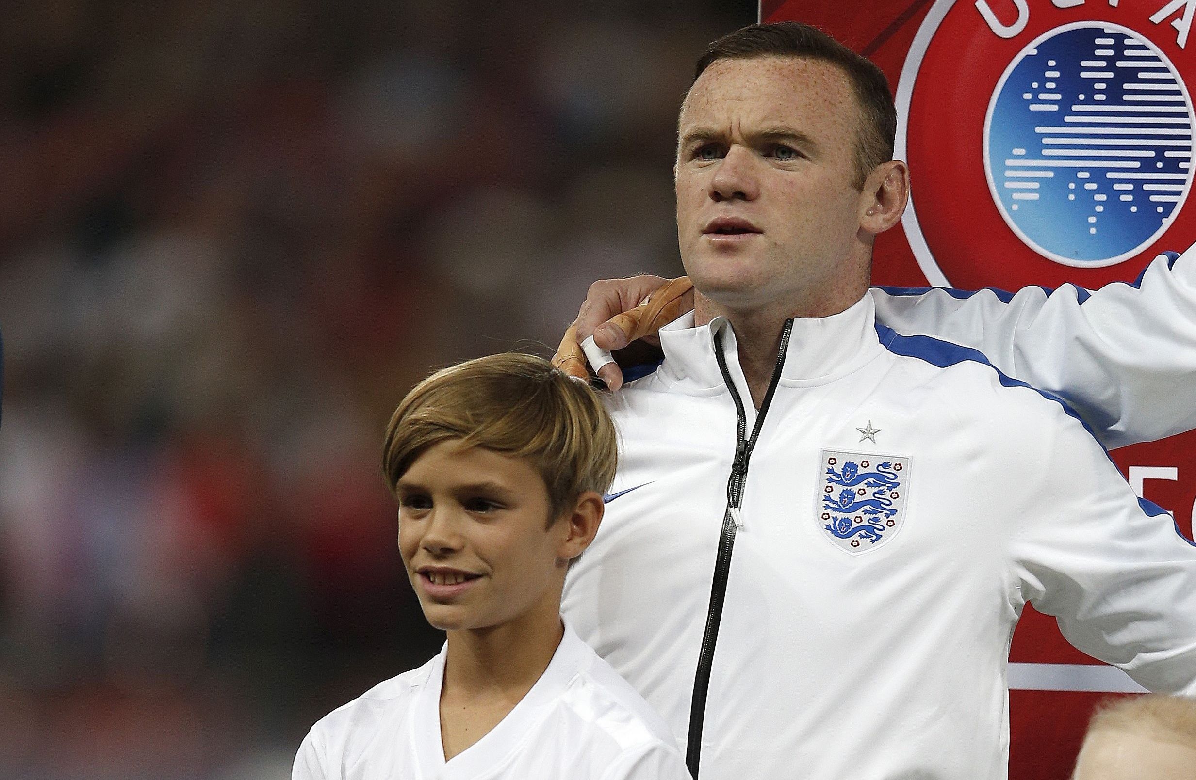 Wayne Rooney & Romeo Beckham