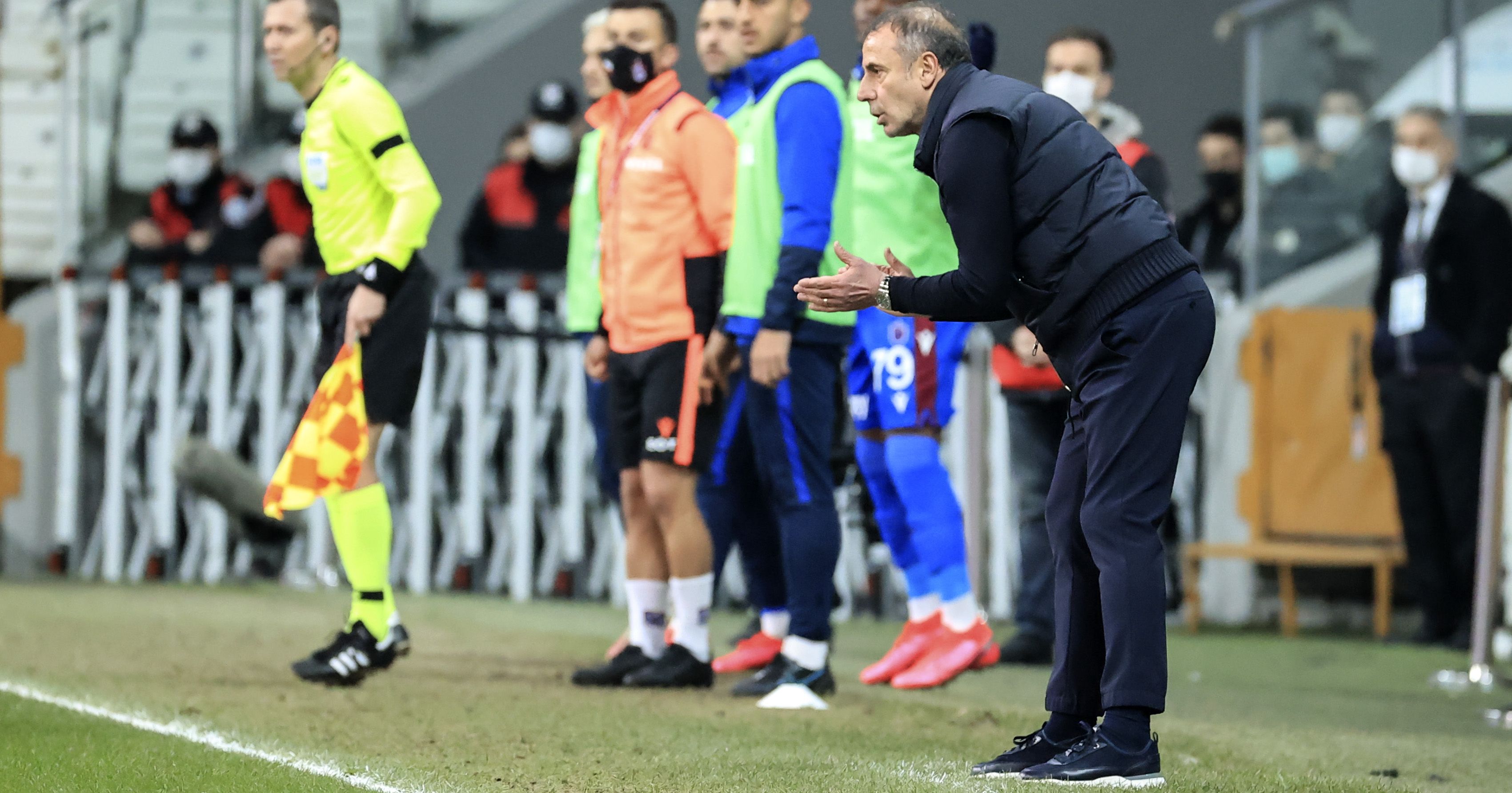 Abdullah Avci Trabzonspor Coach vs. Besiktas 01/31/21
