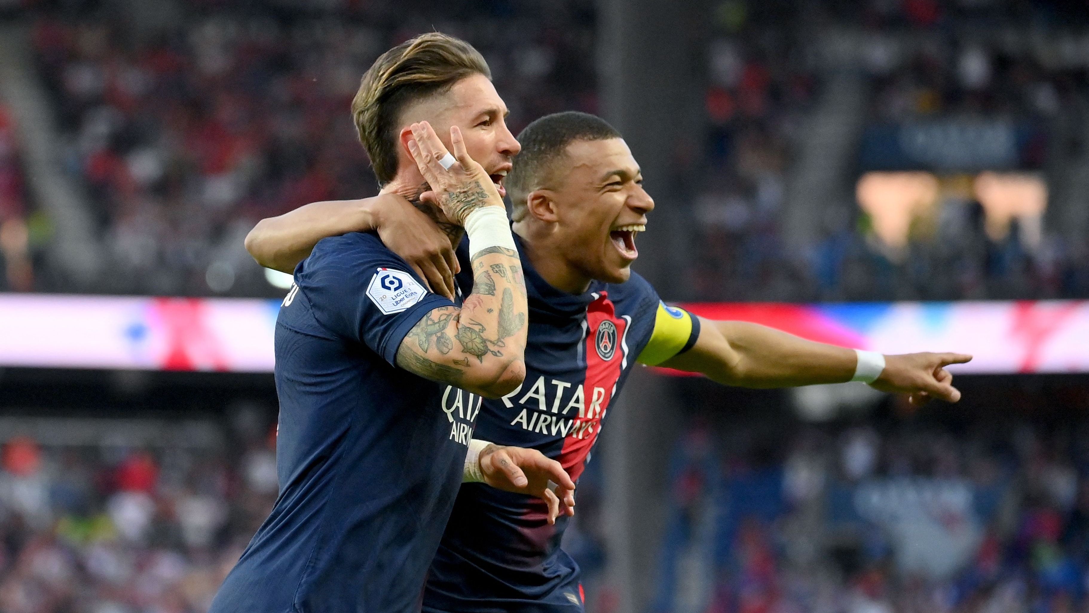 Kylian Mbappe Sergio Ramos