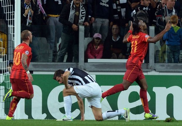 Wesley Sneijder Didier Drogba Juventus Galatasaray Champions League 10022013