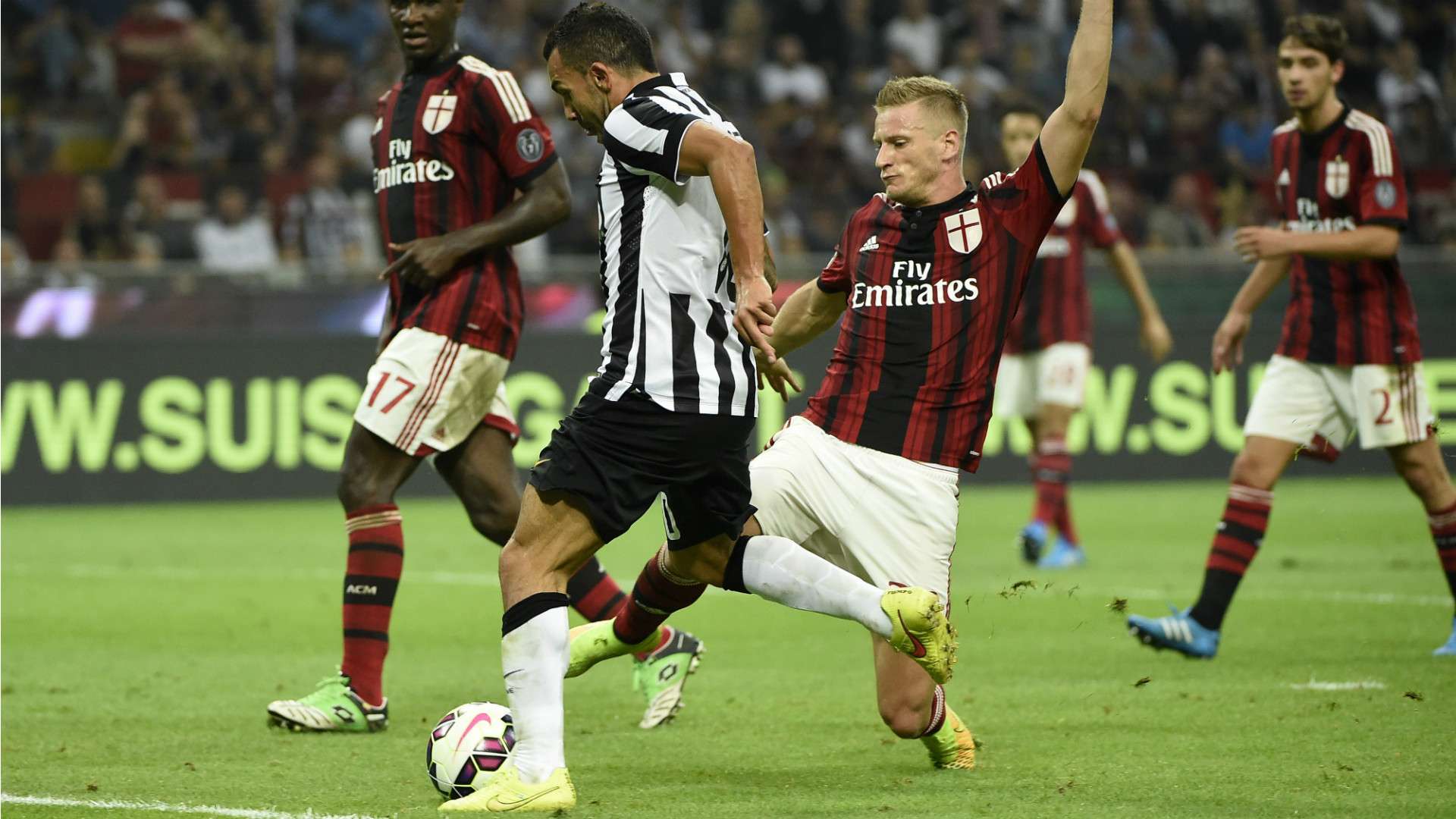 Carlos Tevez Ignazio Abate AC Milan Juventus 20092014