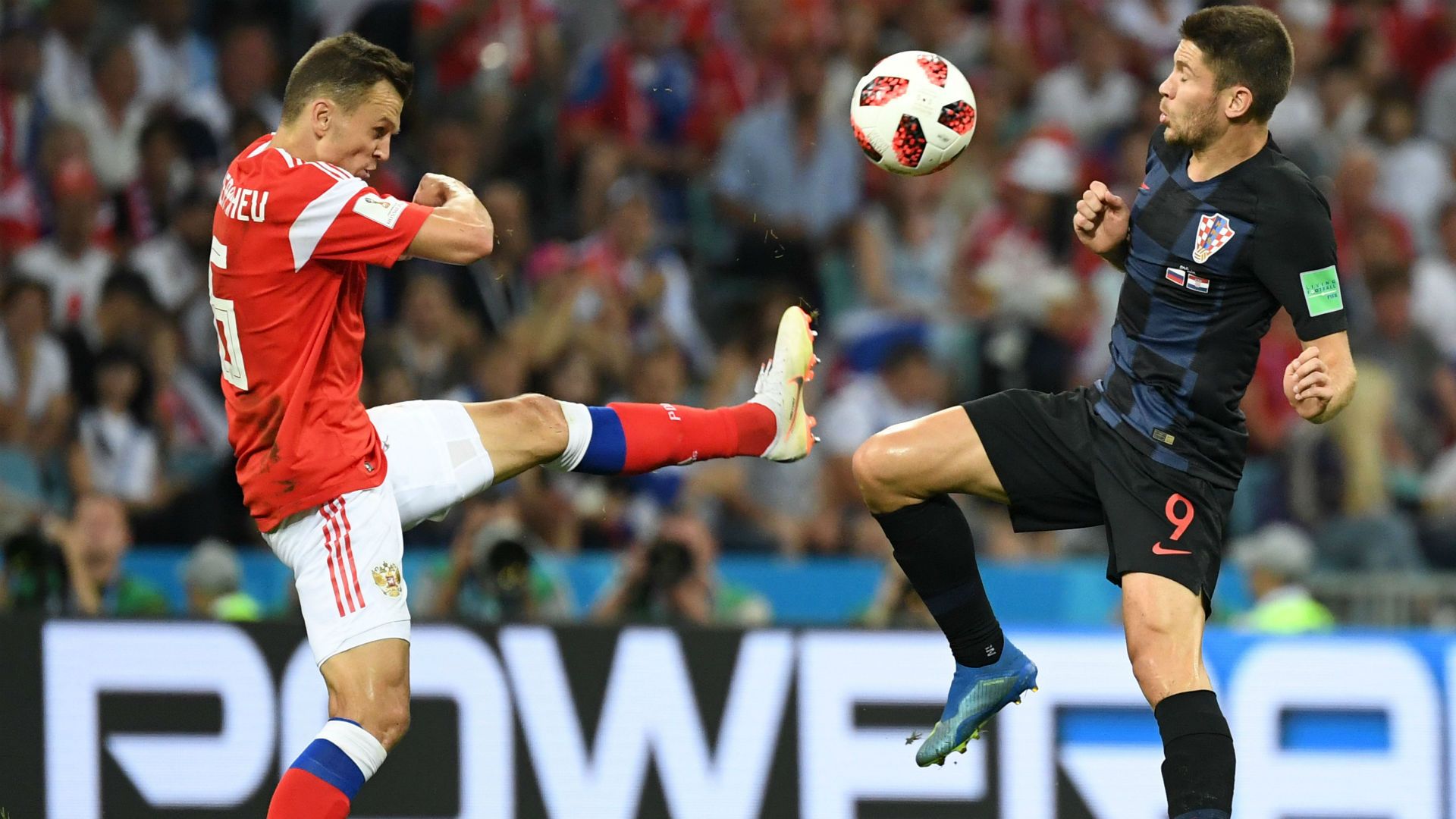 russia croatia - andrej kramaric denis cheryshev - world cup - 07072018