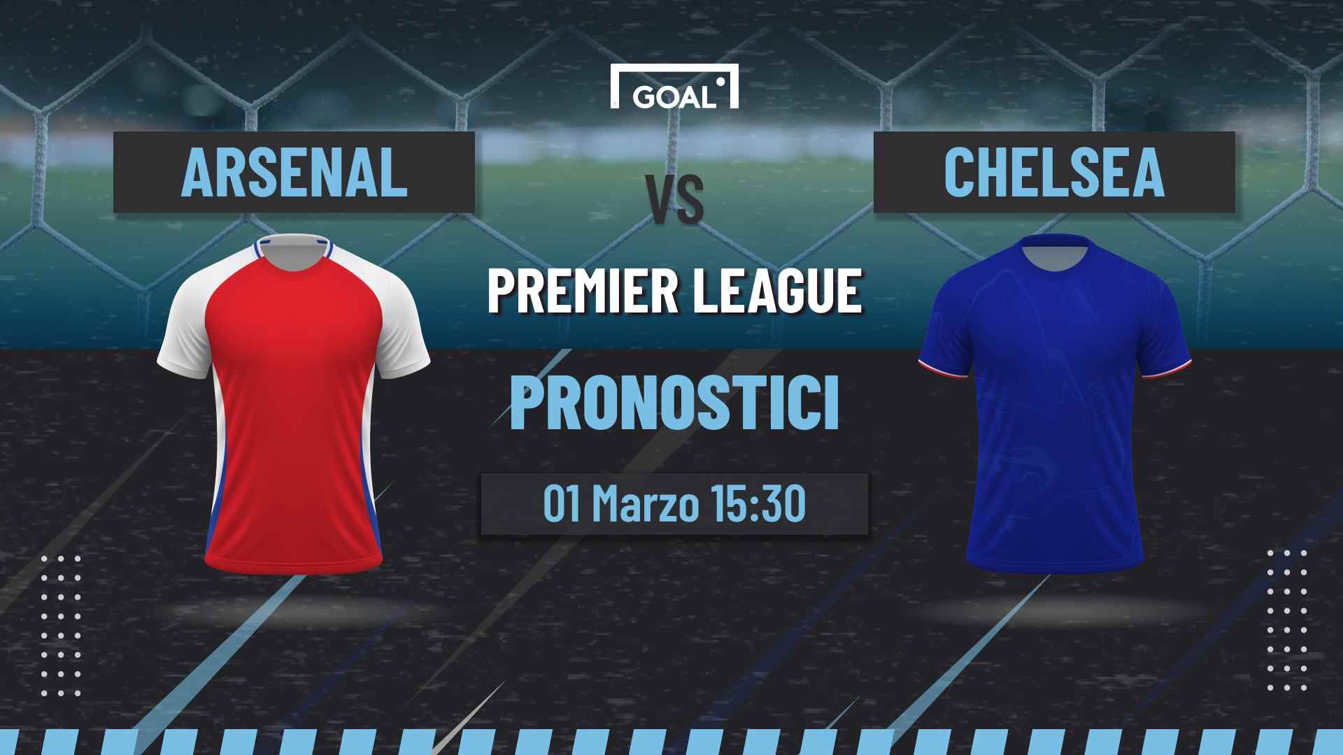 Pronostici Arsenal vs Chelsea