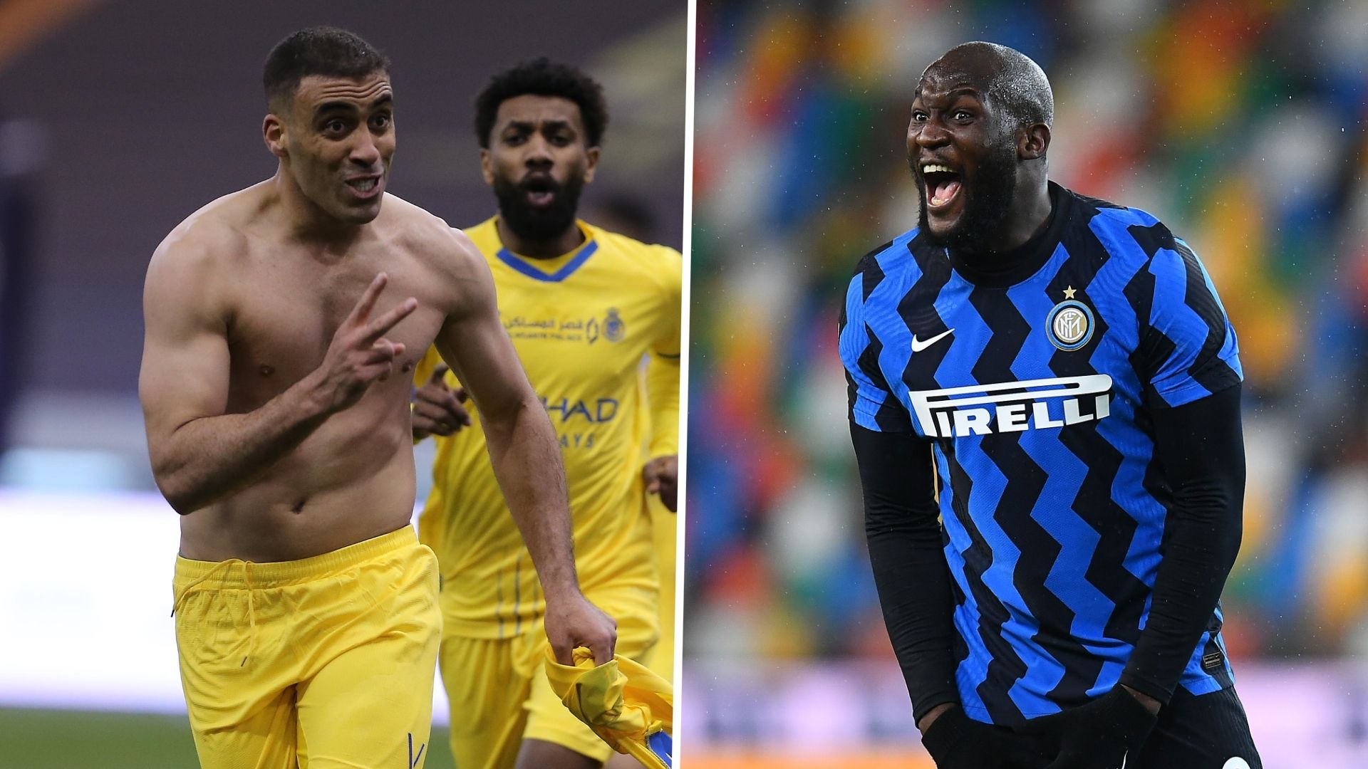 Abderrazak Hamdallah Romelu Lukaku GFX