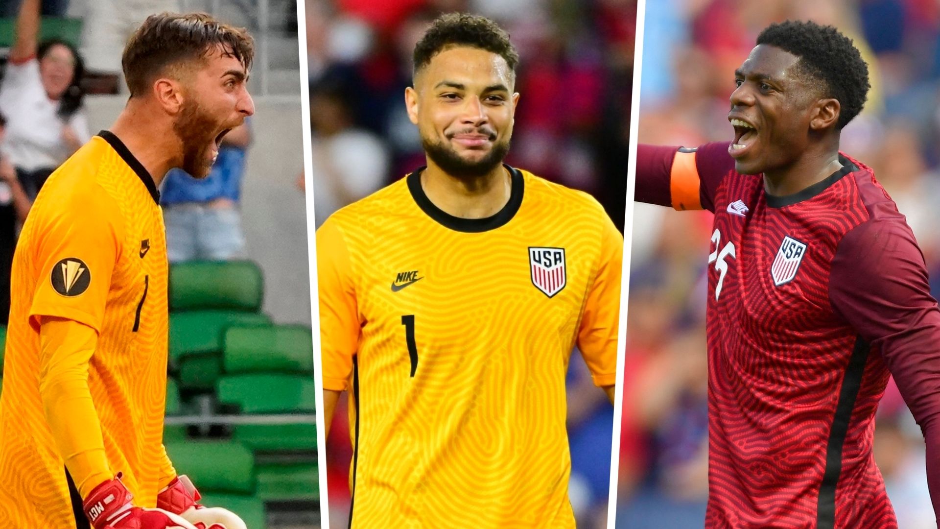 Matt Turner Zack Steffen Sean Johnson USMNT GFX