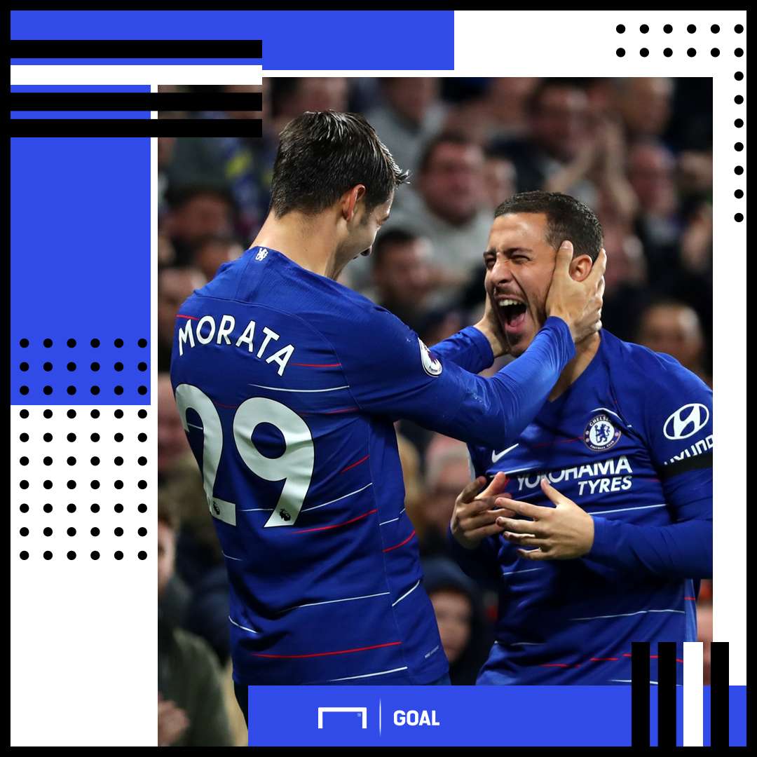 Alvaro Morata Eden Hazard Chelsea PS