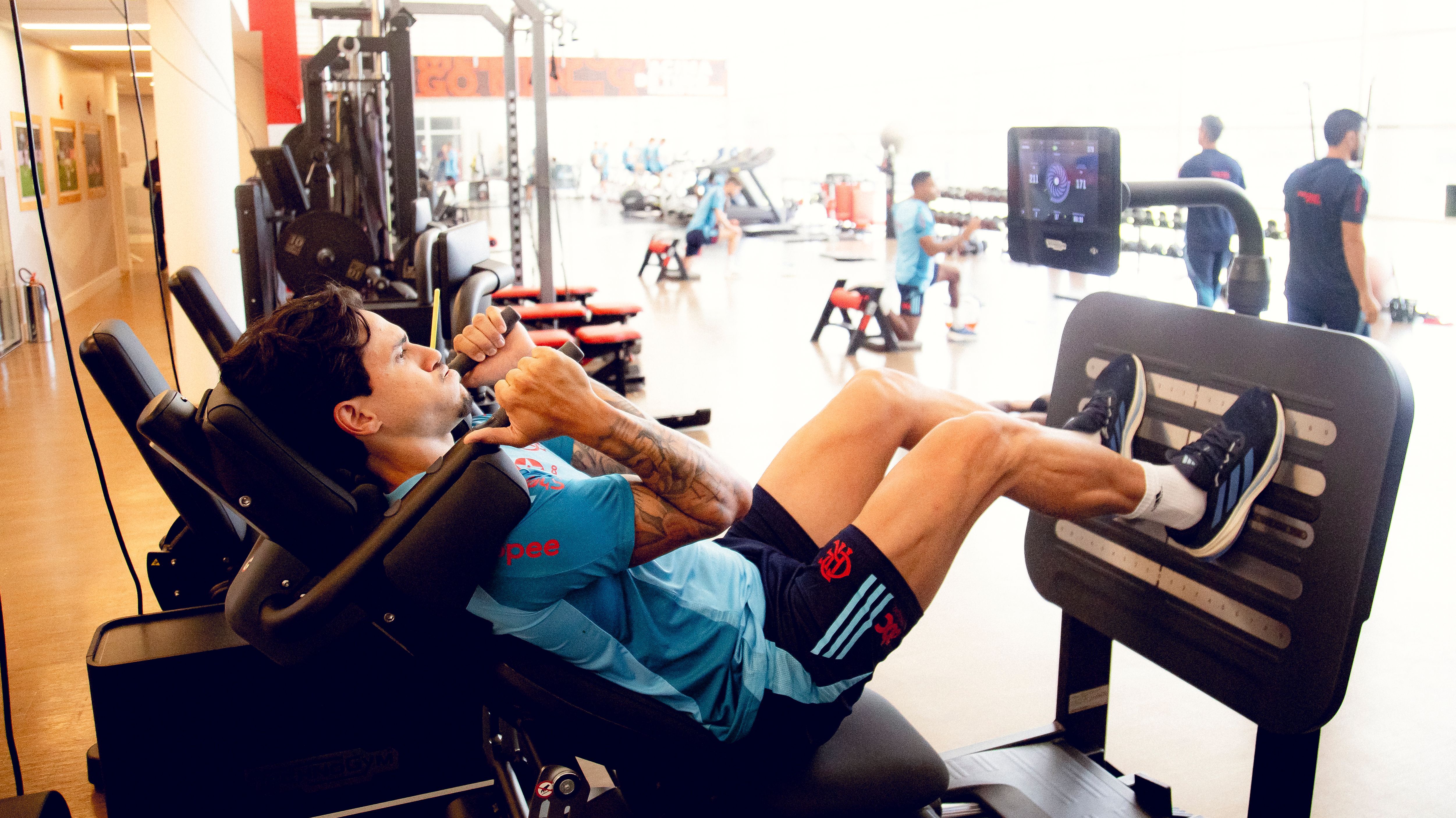 Pedro em treinamento do Flamengo, 2025