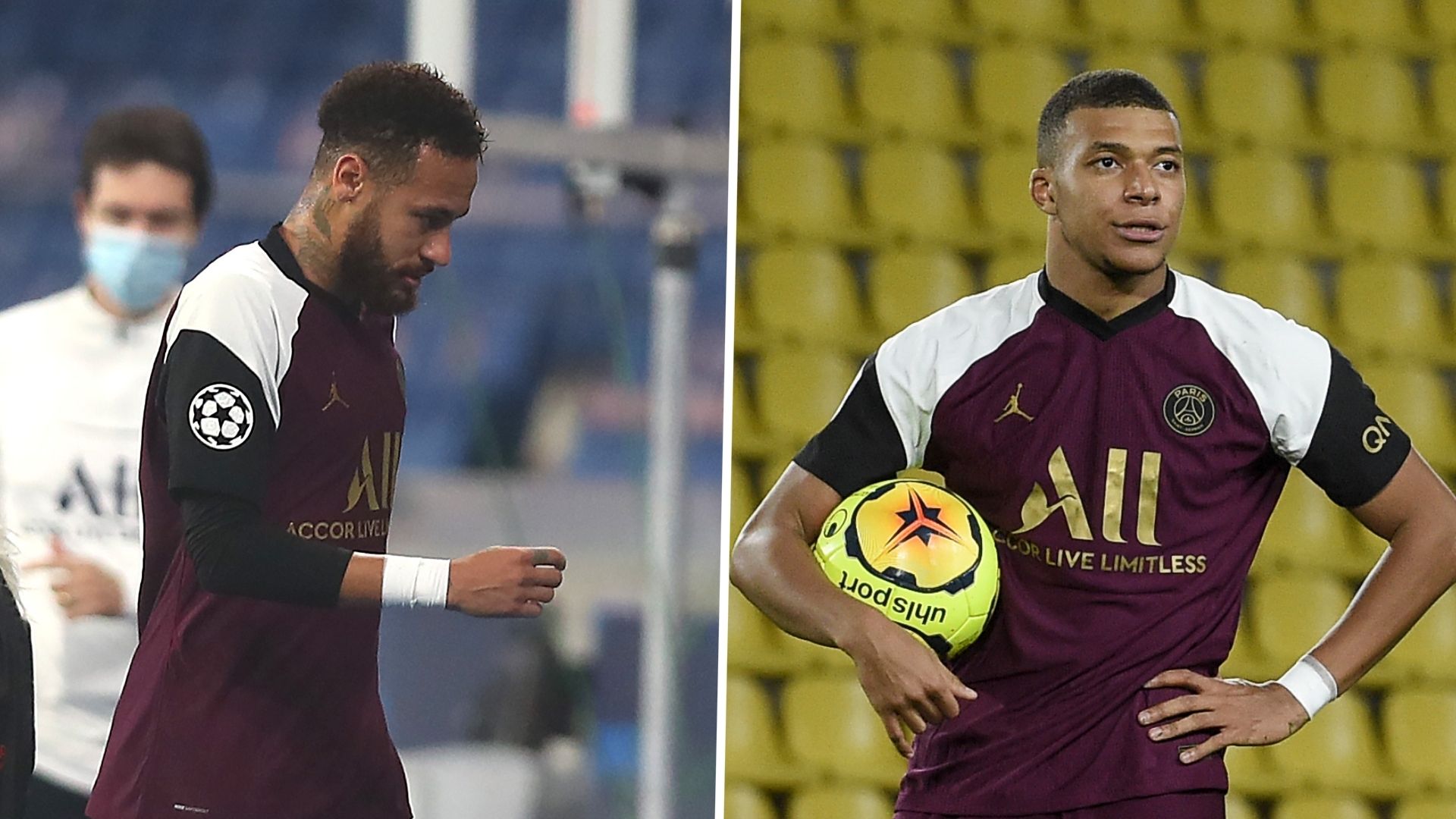 Neymar Kylian Mbappe PSG GFX