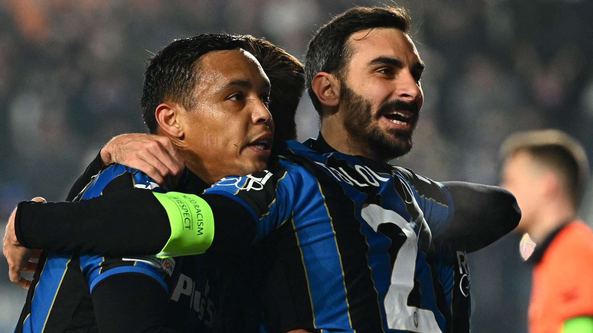 Muriel celebrate Atalante Bayer Leverkusen Europa League