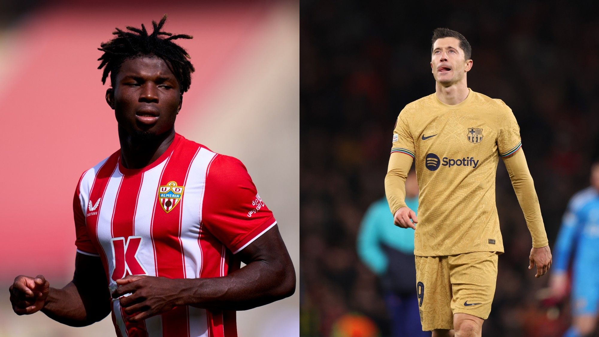 Almeria Barcelona El Bilal Touré Robert Lewandowski