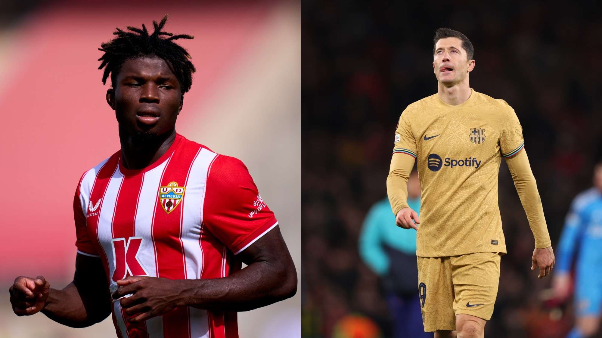 Almeria Barcelona El Bilal Touré Robert Lewandowski