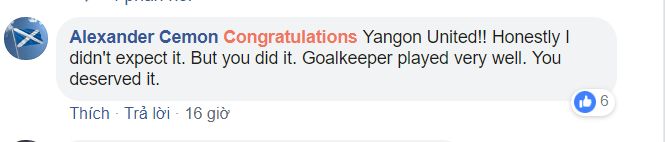 Yangon fans reaction